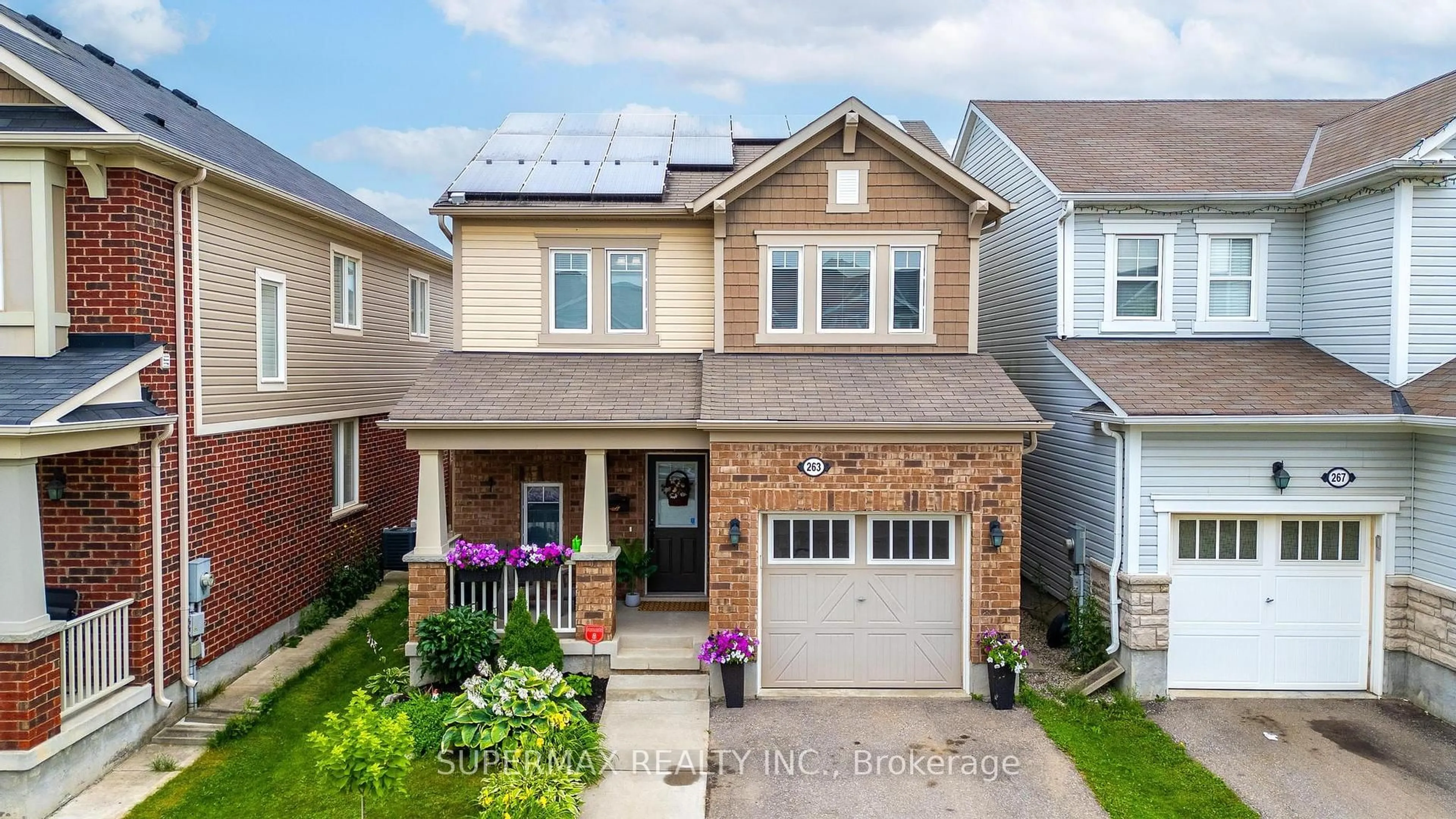 Home with brick exterior material, street for 263 Apple Hill Cres, Kitchener Ontario N2R 0E5