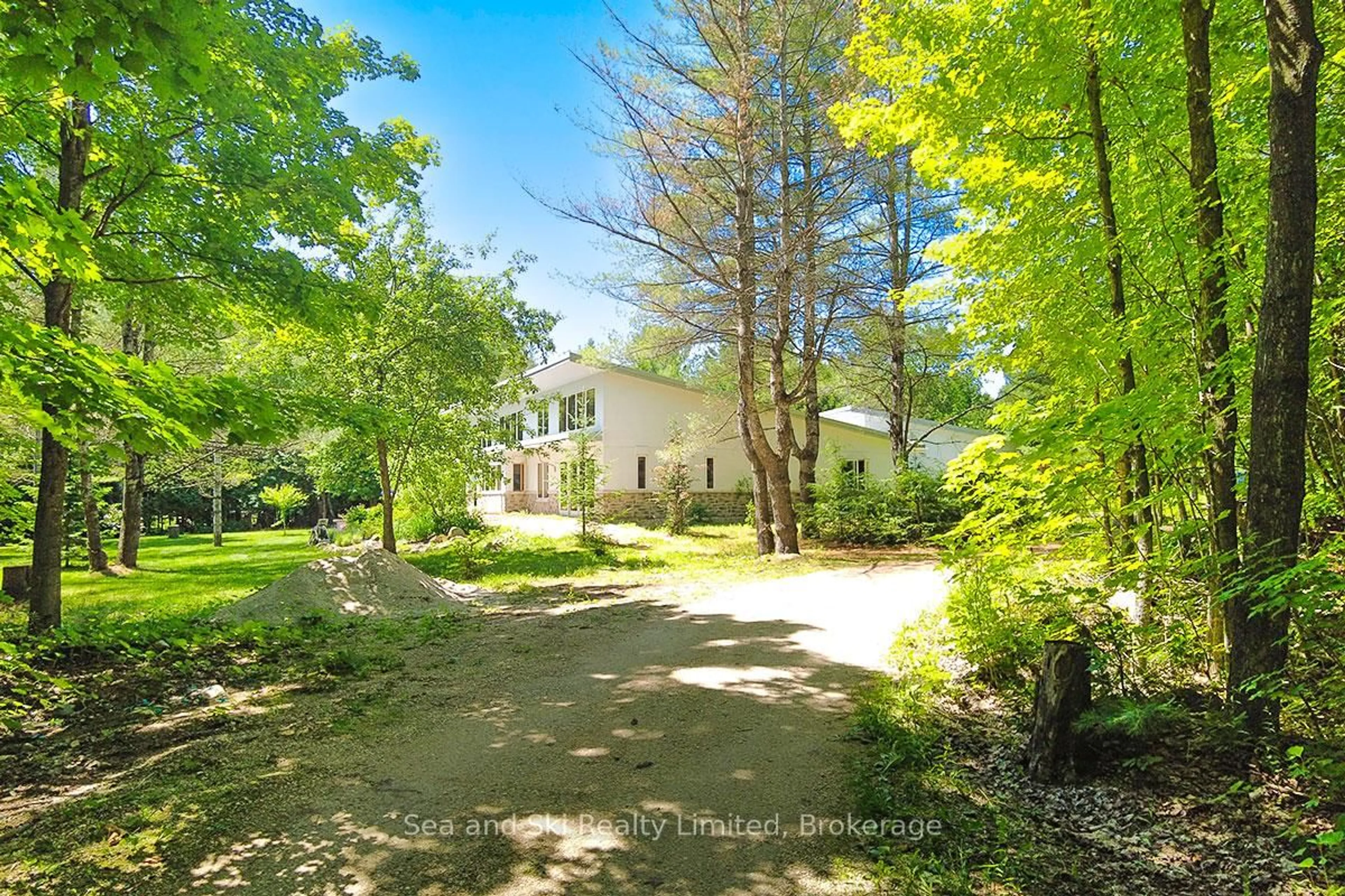 A pic from outside/outdoor area/front of a property/back of a property/a pic from drone, forest/trees view for 443465 Concession 8 Concession, West Grey Ontario N0C 1H0