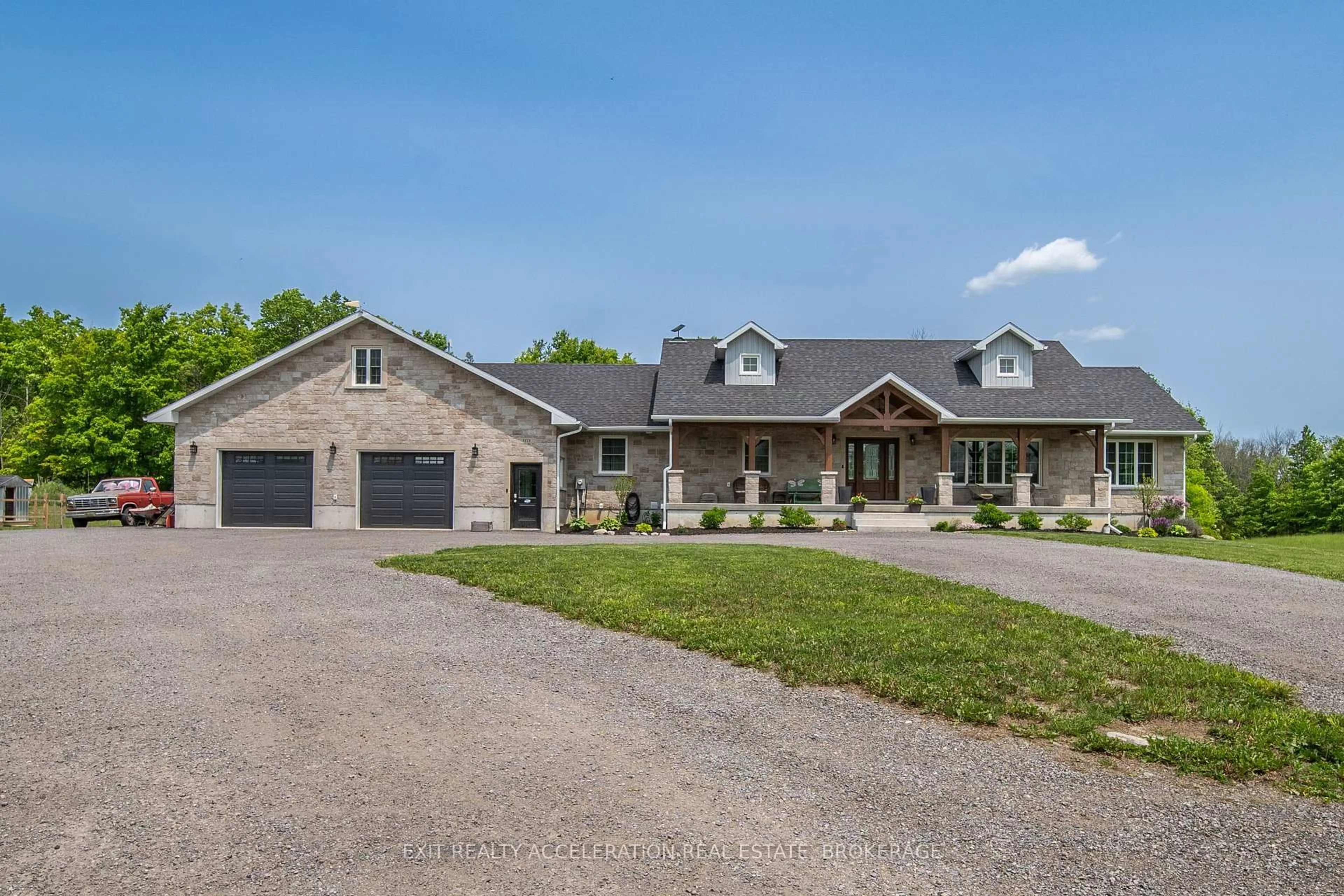 Home with brick exterior material, unknown for 5123 County Rd 4 Rd, Kaladar Ontario K0K 1Z0
