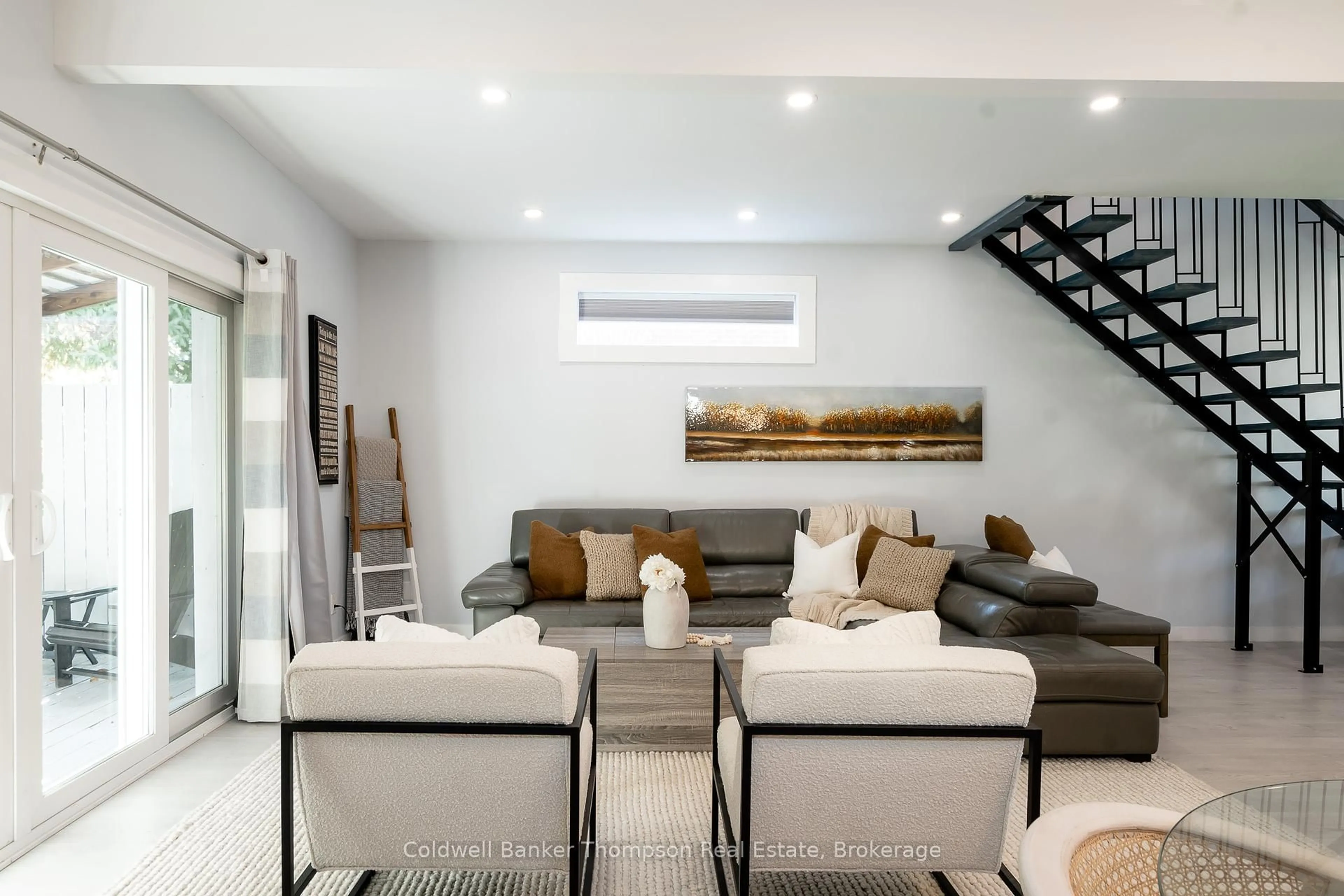 Living room with furniture, unknown for 14 North Fetterly St, Huntsville Ontario P1H 1K8