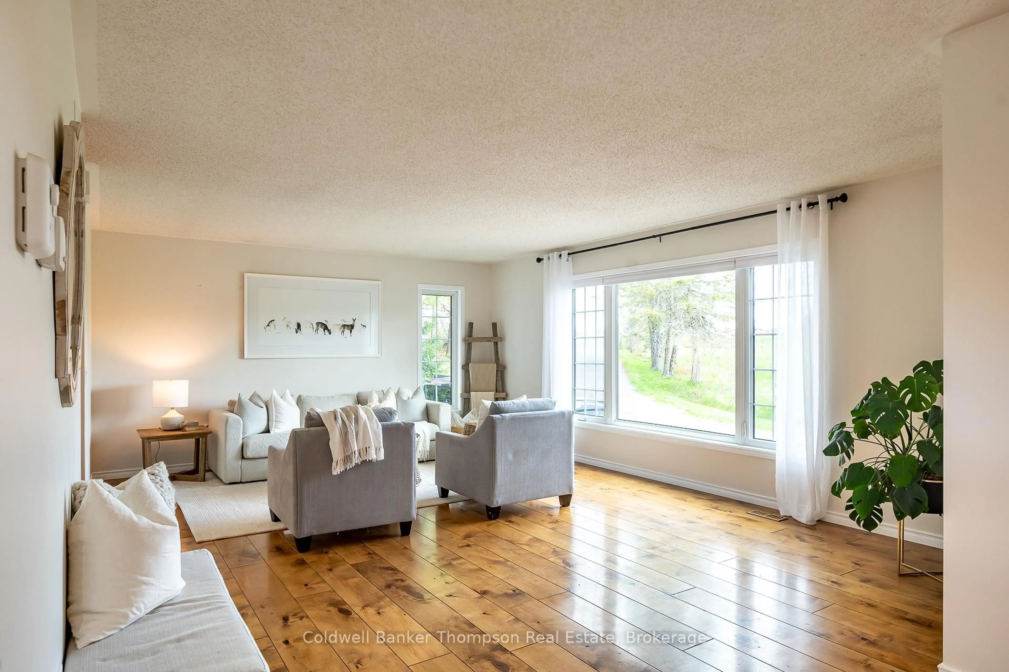 Living room with furniture, wood/laminate floor for 3737 124 Highway, Magnetawan Ontario P0A 1Z0