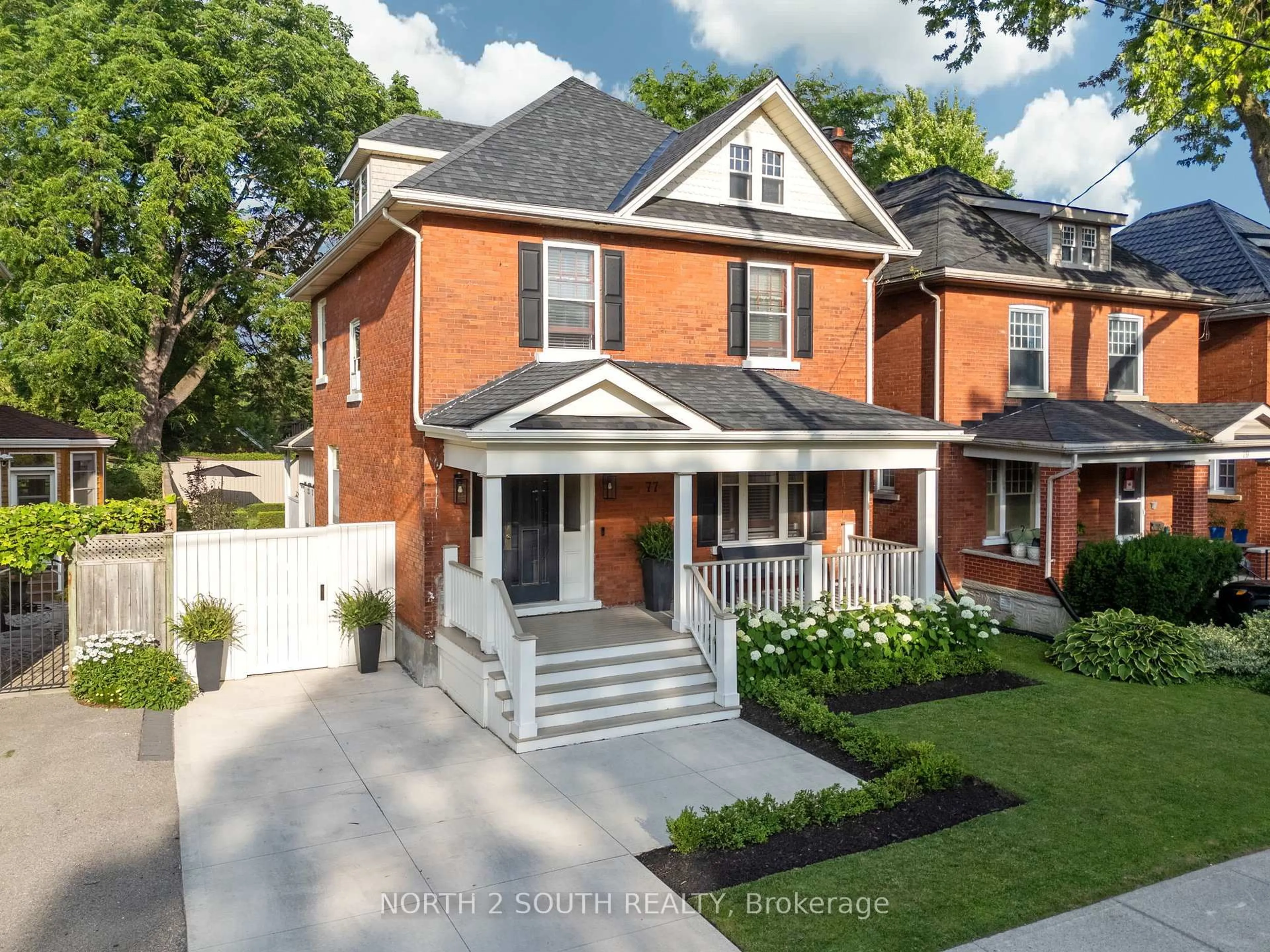 Home with brick exterior material, street for 77 Nile St, Stratford Ontario N5A 4C6