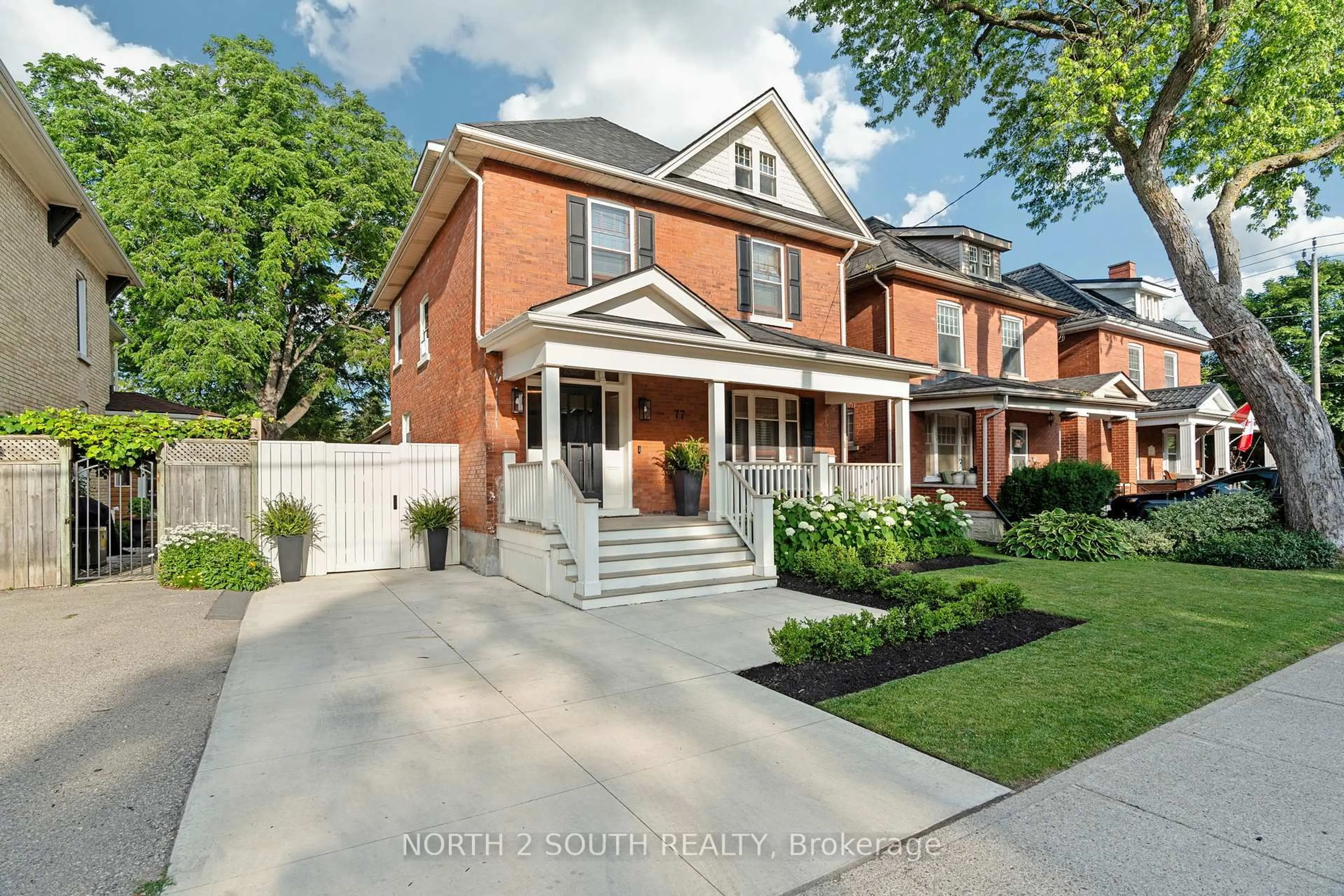 Home with brick exterior material, street for 77 Nile St, Stratford Ontario N5A 4C6