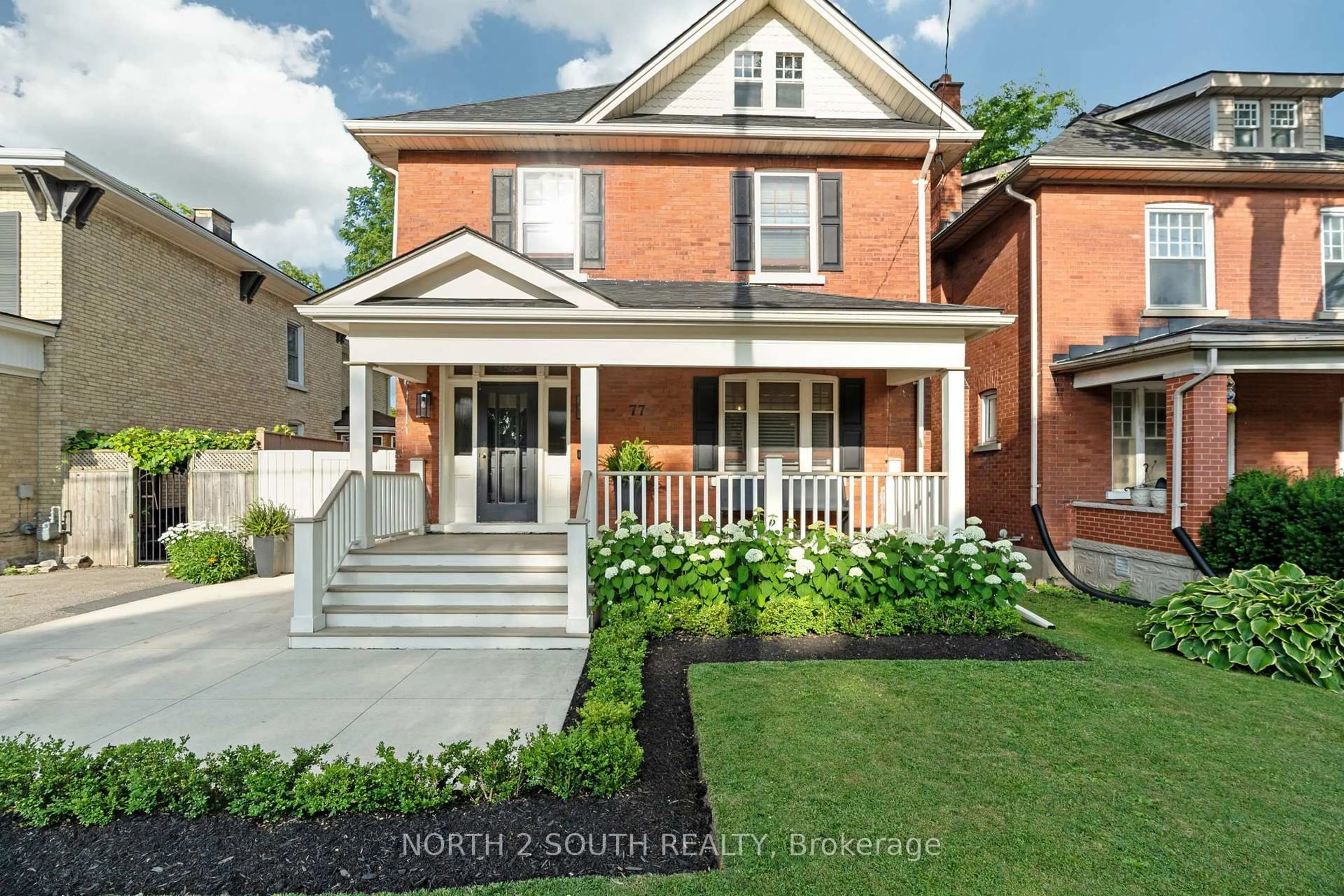 Home with brick exterior material, street for 77 Nile St, Stratford Ontario N5A 4C6