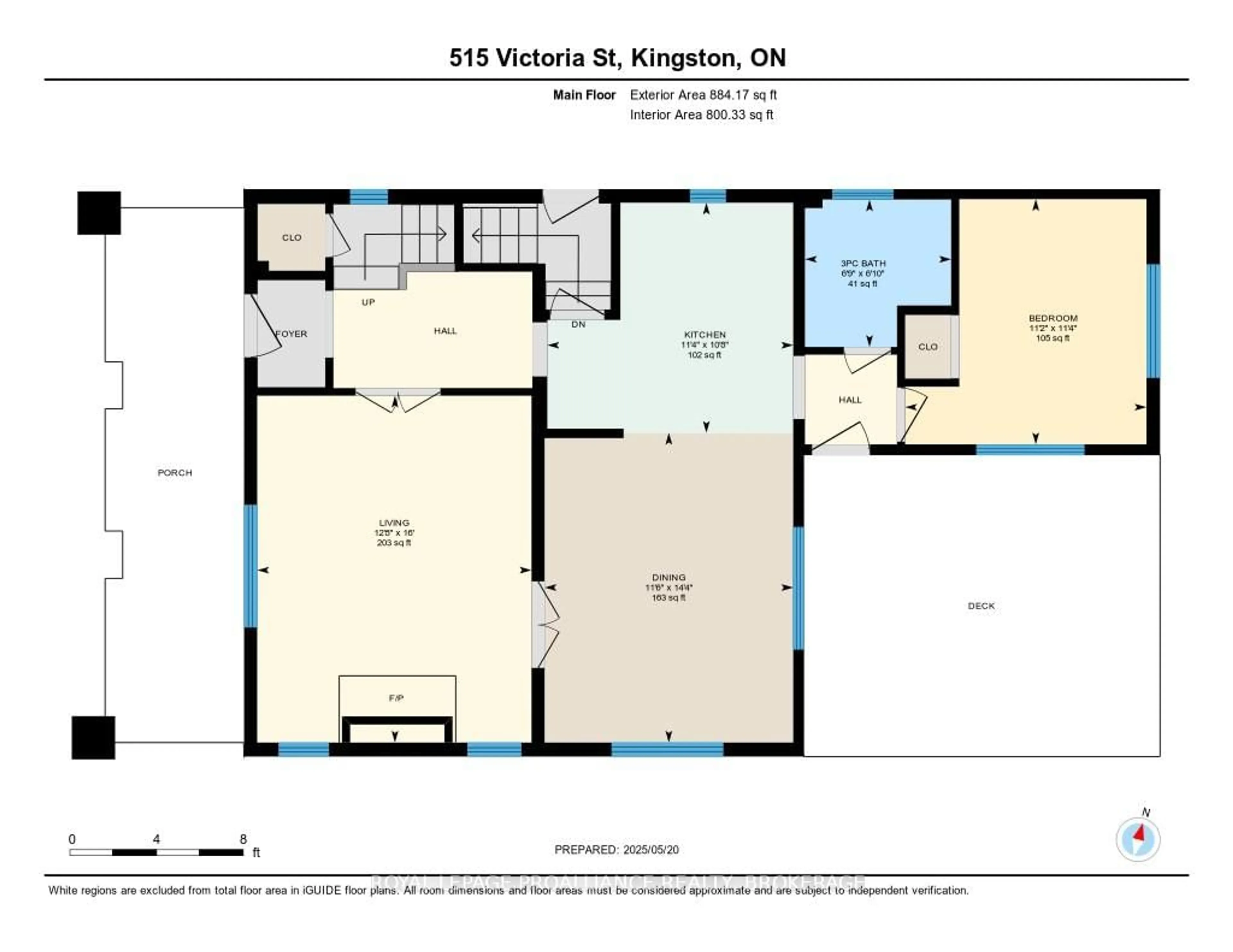 Floor plan for 515 Victoria St, Kingston Ontario K7L 3Z9