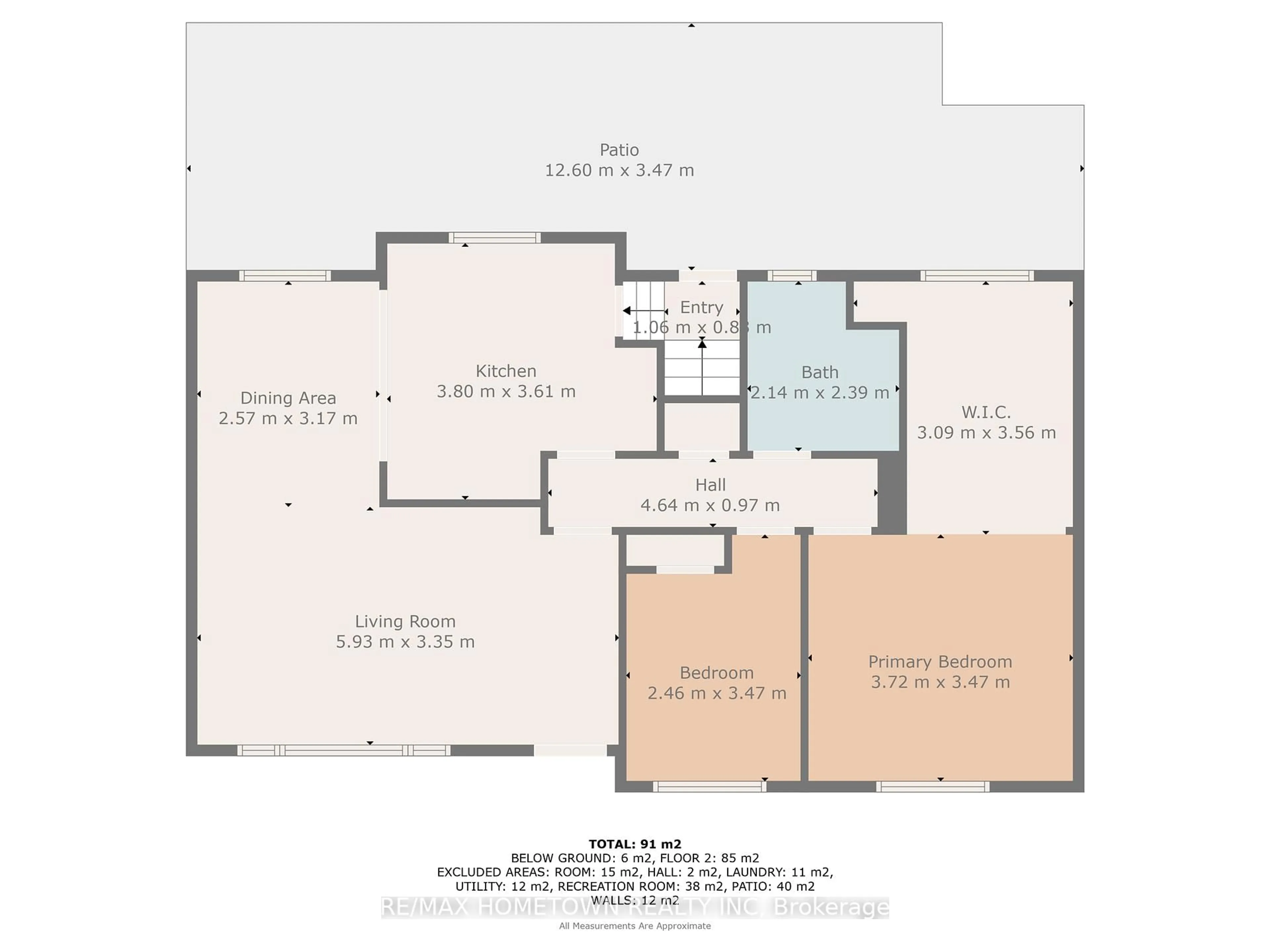 Floor plan for 126 Manor Dr, Brockville Ontario K6V 3E6