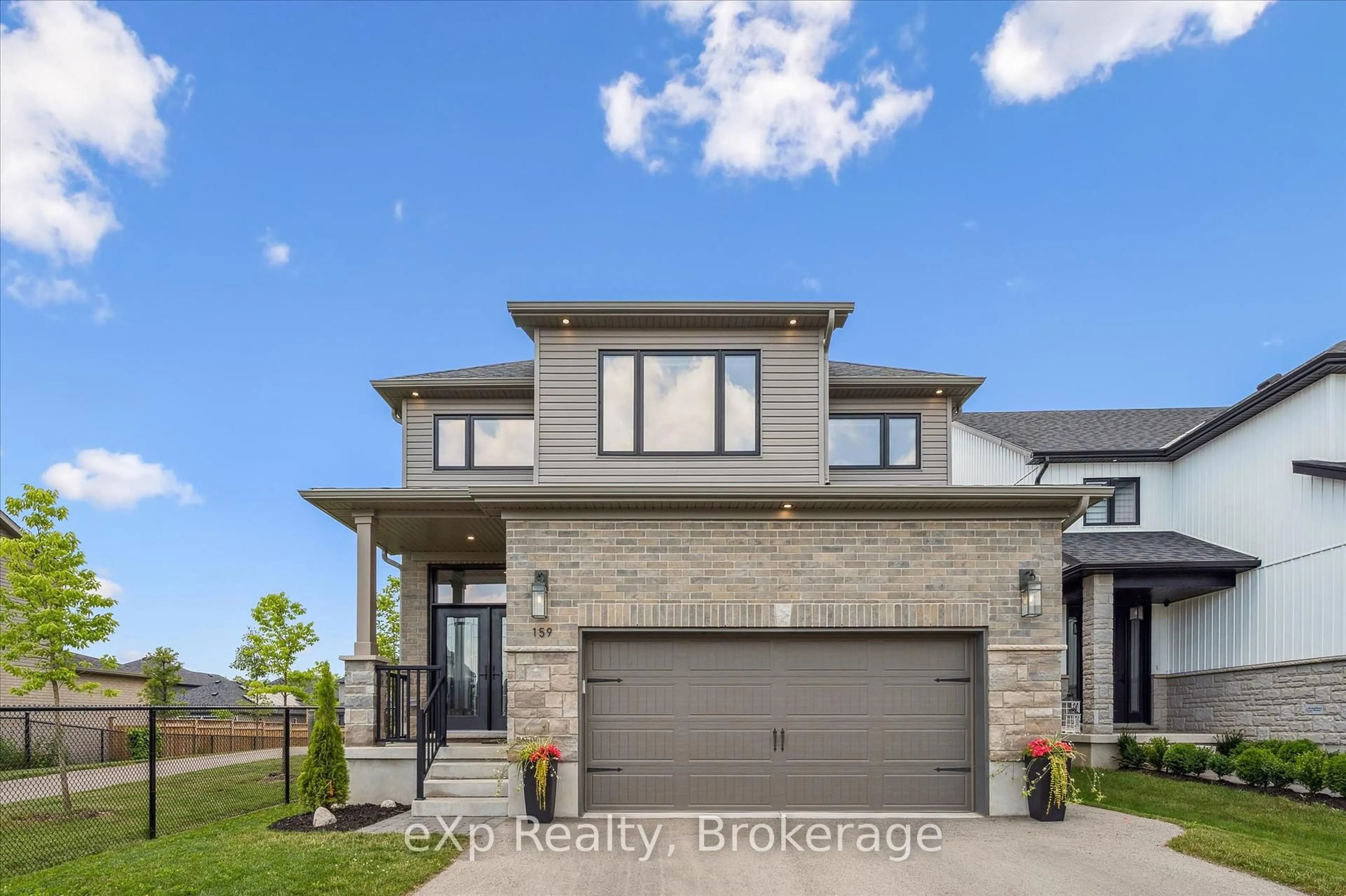 Home with brick exterior material, street for 159 Halls Dr, Centre Wellington Ontario N0B 1S0