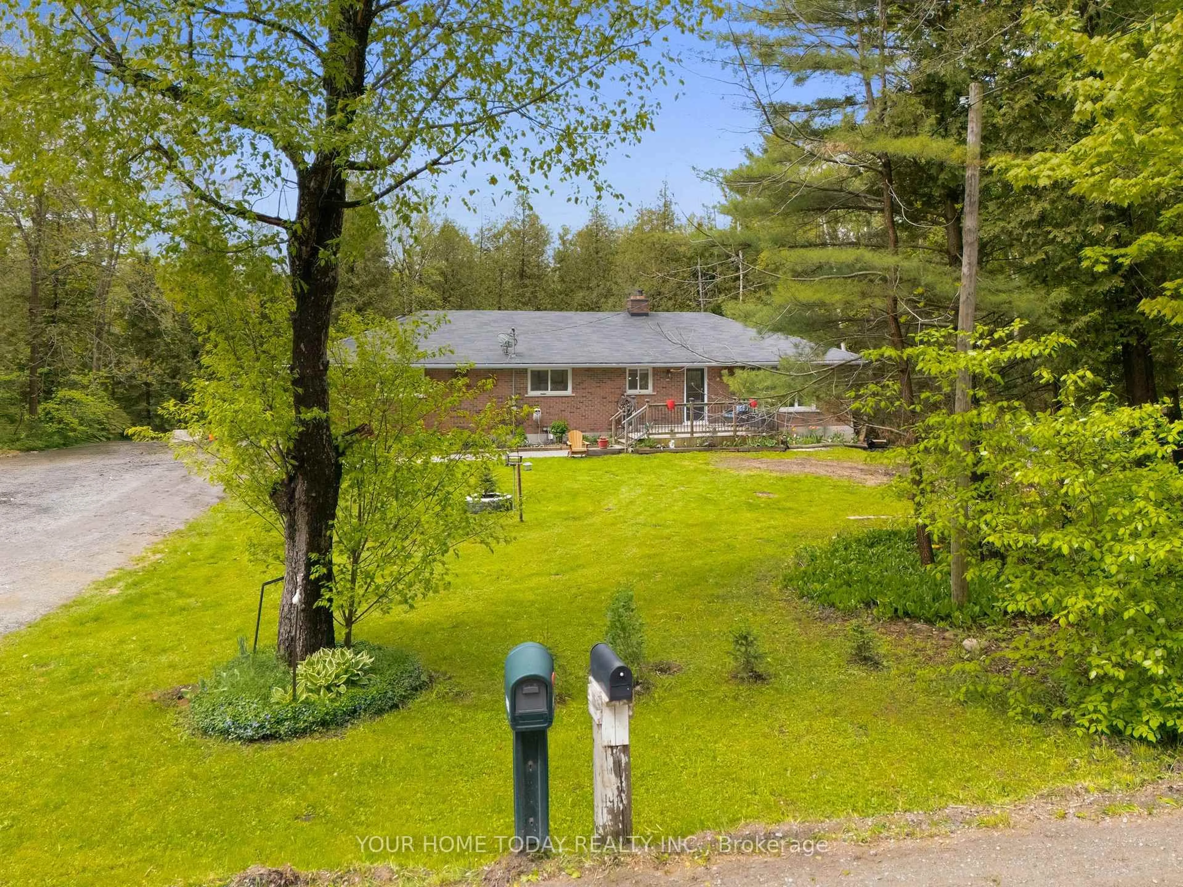 A pic from outside/outdoor area/front of a property/back of a property/a pic from drone, forest/trees view for 5946 Fourth Line, Erin Ontario N0B 1Z0
