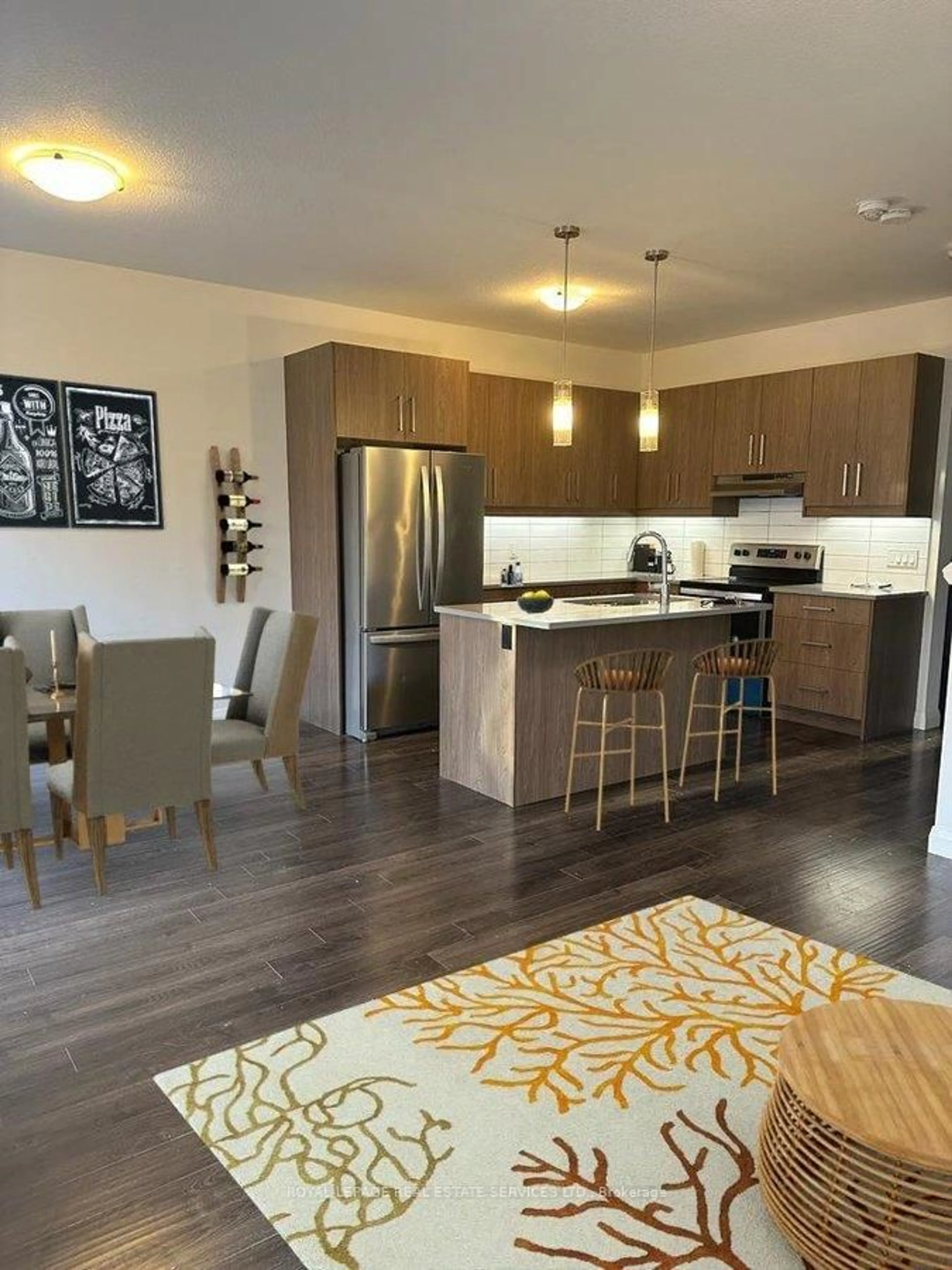 Open concept kitchen, wood/laminate floor for 3260 Singleton Ave #126, London South Ontario N6L 0E7