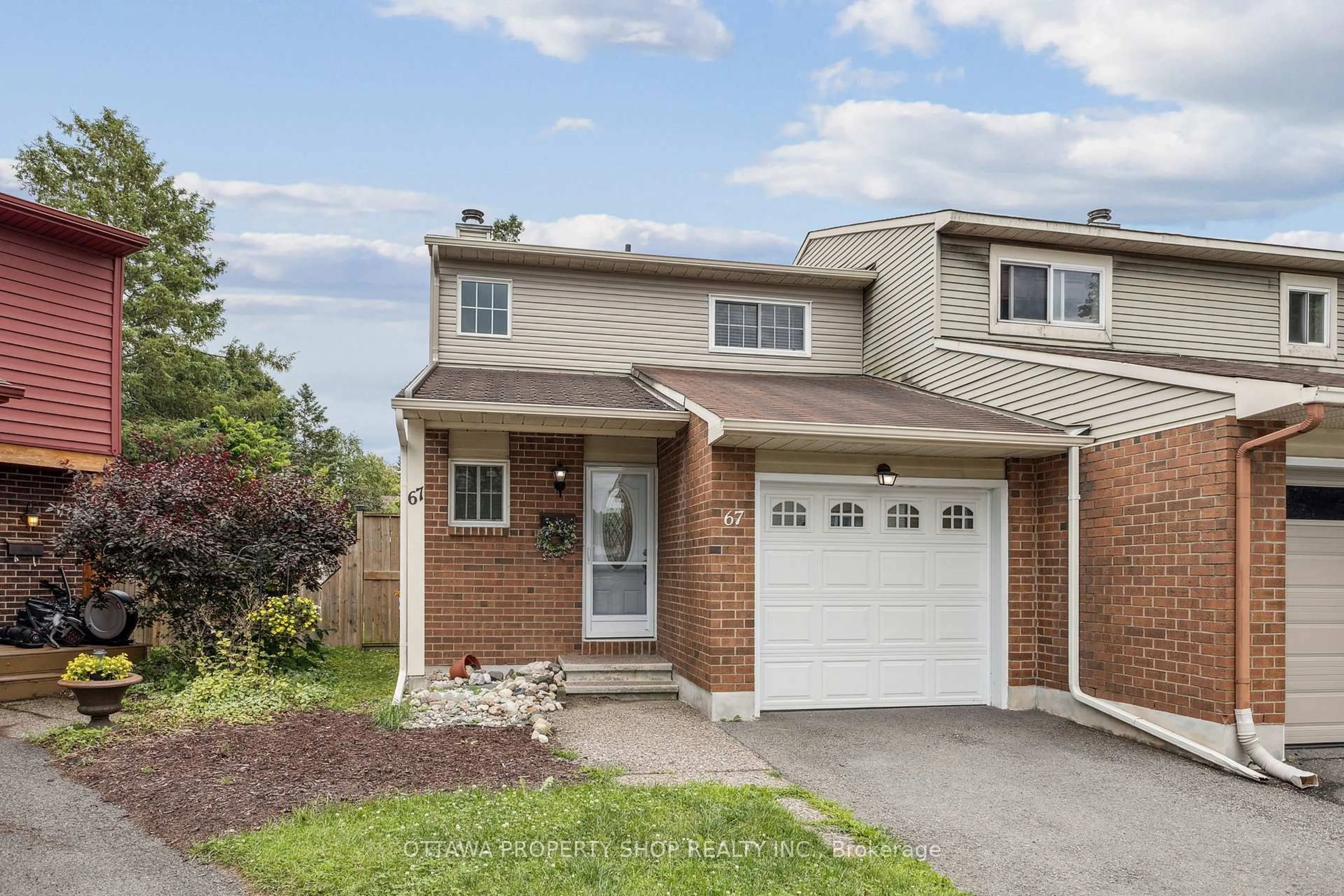 Home with brick exterior material, street for 67 Gentle Gate Cres, Ottawa Ontario K1T 1Z9
