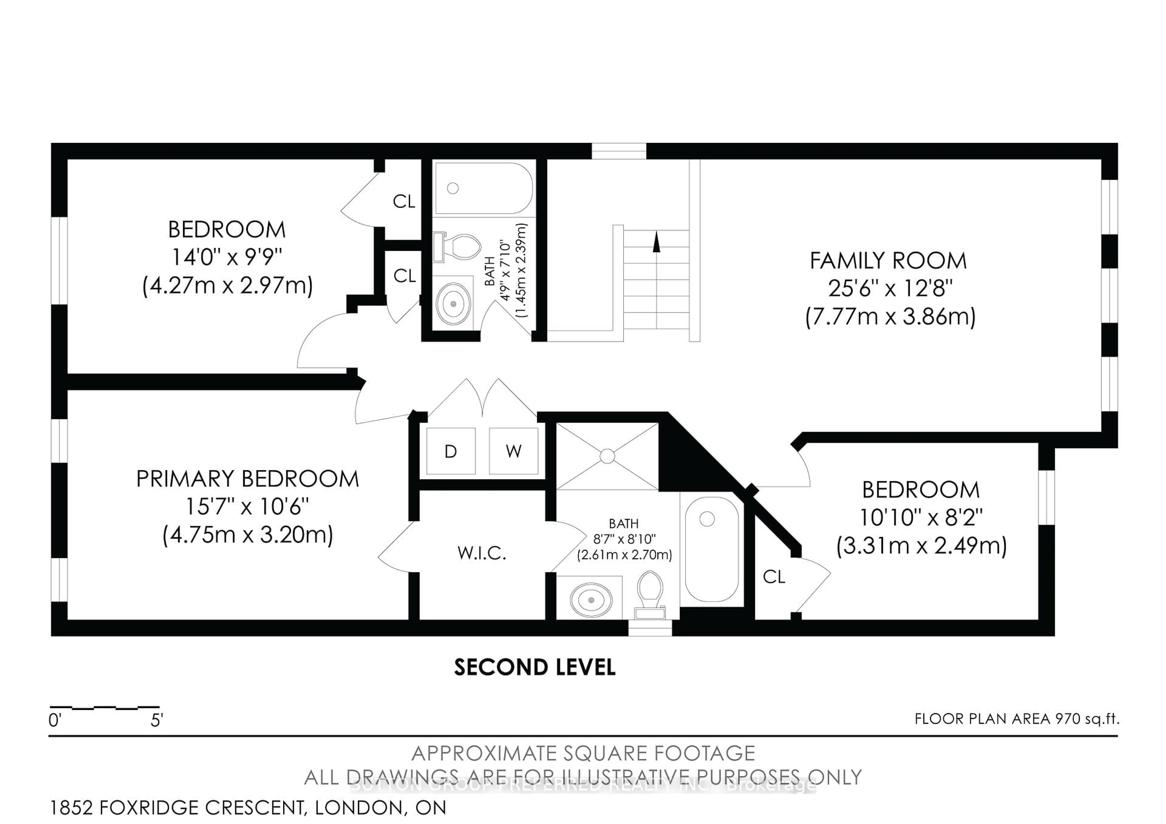 Floor plan for 1852 Foxridge Cres, London North Ontario N6G 0L7