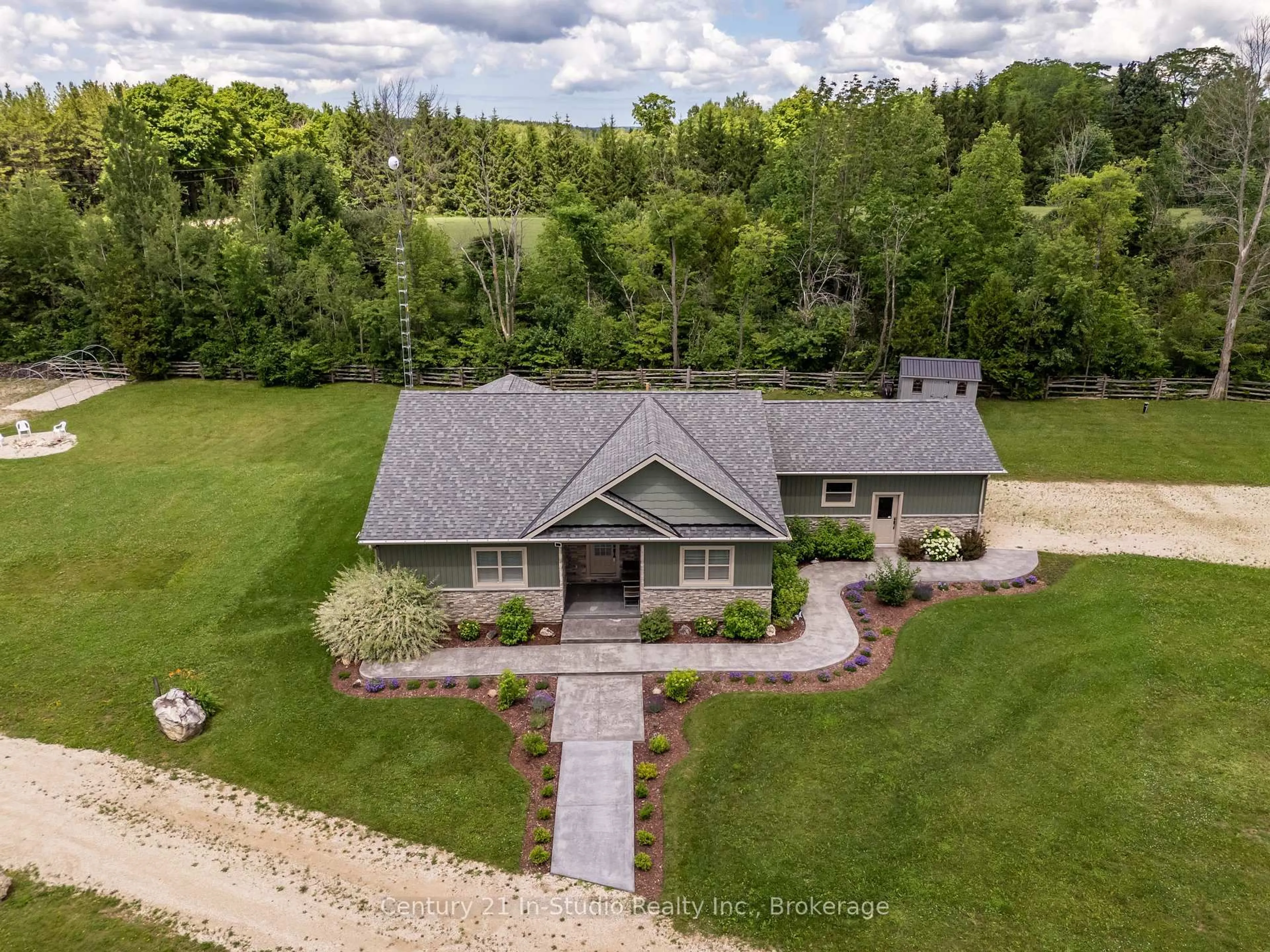 A pic from outside/outdoor area/front of a property/back of a property/a pic from drone, unknown for 734591 West Back Line, Grey Highlands Ontario N0C 1H0
