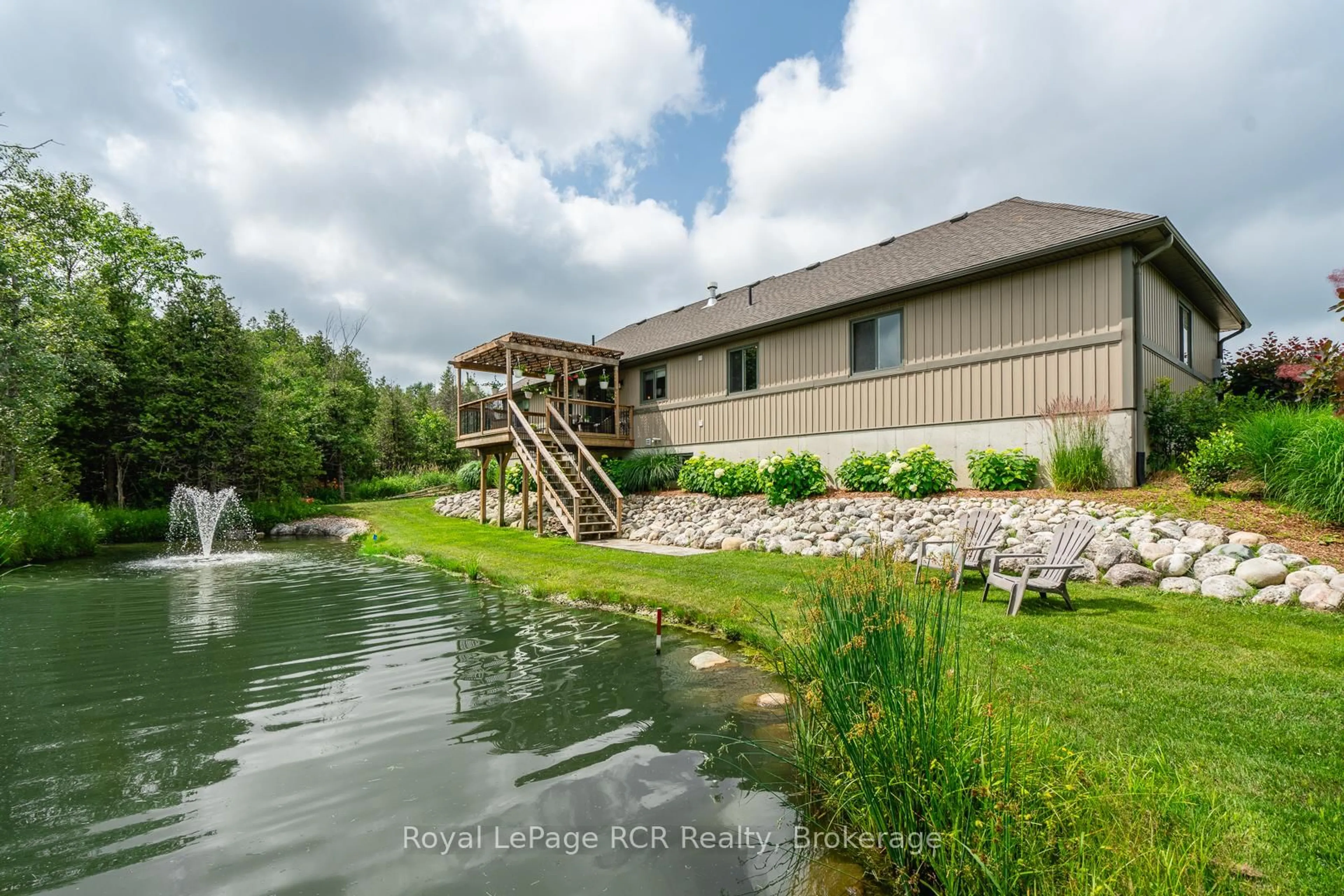 Patio, water/lake/river/ocean view for 112 Scotts Hill Rd, West Grey Ontario N4N 3B8