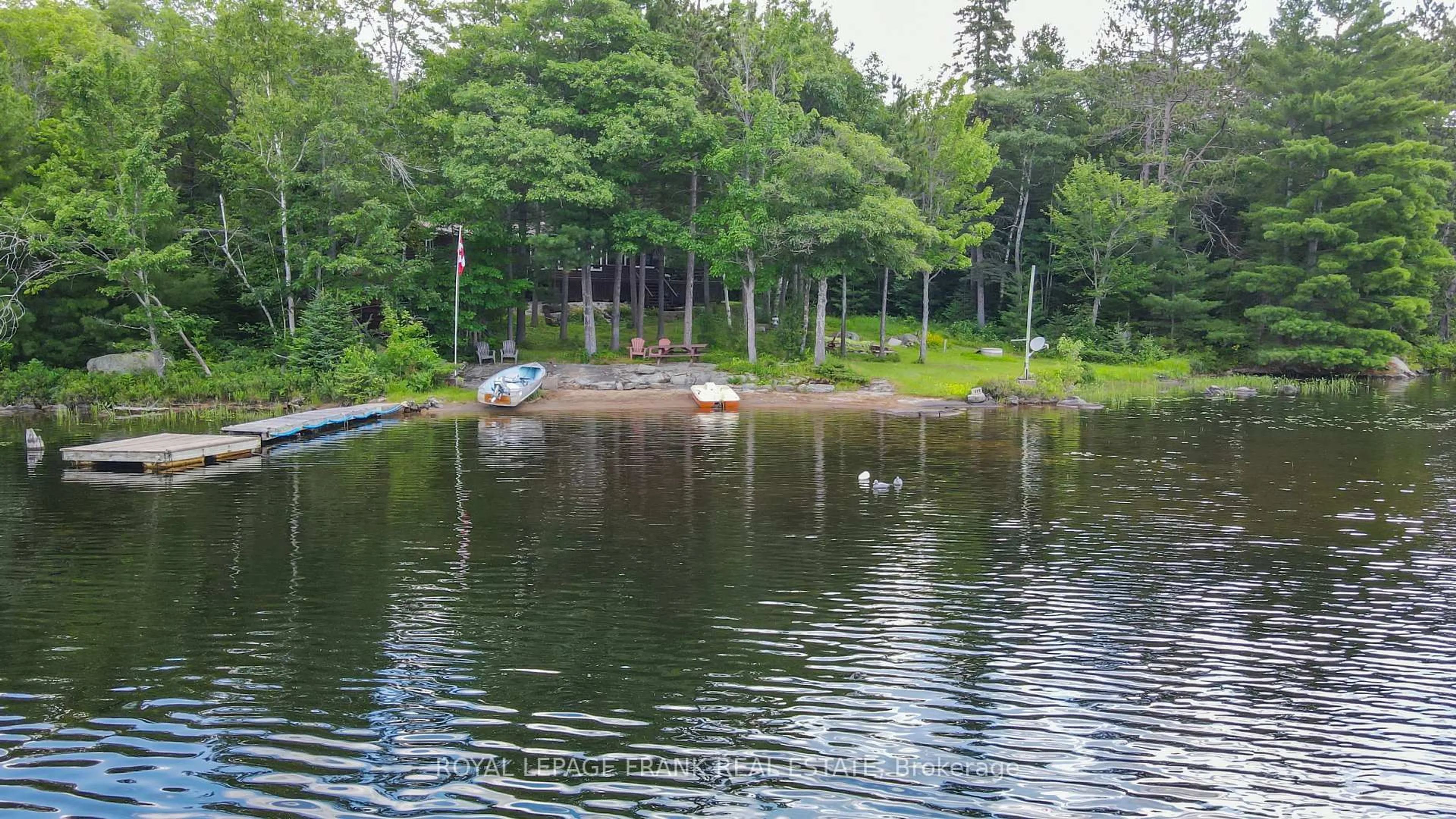 A pic from outside/outdoor area/front of a property/back of a property/a pic from drone, water/lake/river/ocean view for 2160 E Hartsmere Rd, Addington Highlands Ontario K0L 2M0