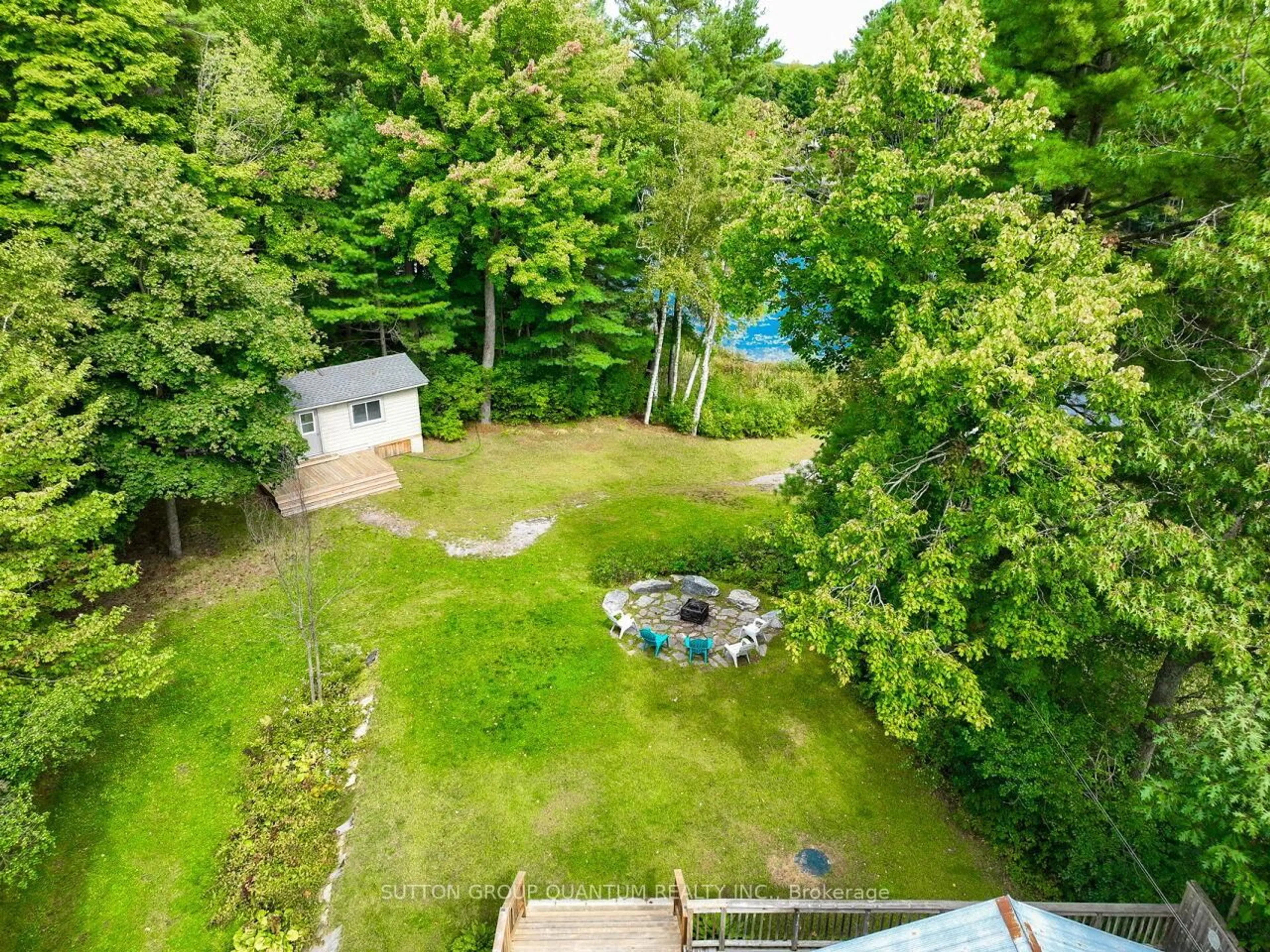 A pic from outside/outdoor area/front of a property/back of a property/a pic from drone, water/lake/river/ocean view for 1006 Youngs Rd ##8, Muskoka Lakes Ontario P0B 1J0