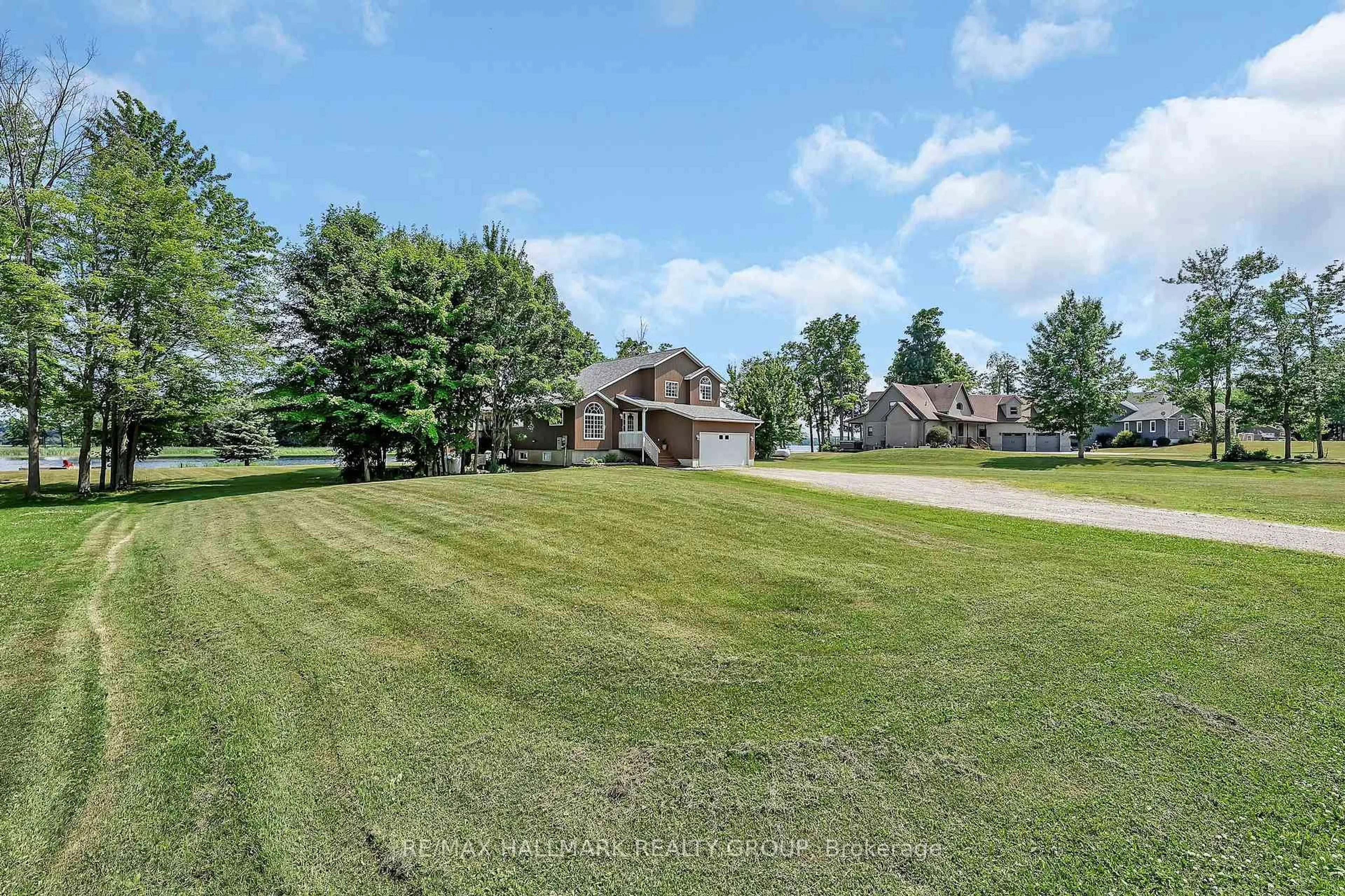 A pic from outside/outdoor area/front of a property/back of a property/a pic from drone, water/lake/river/ocean view for 650 West Point Dr, Perth Ontario K7H 3C7