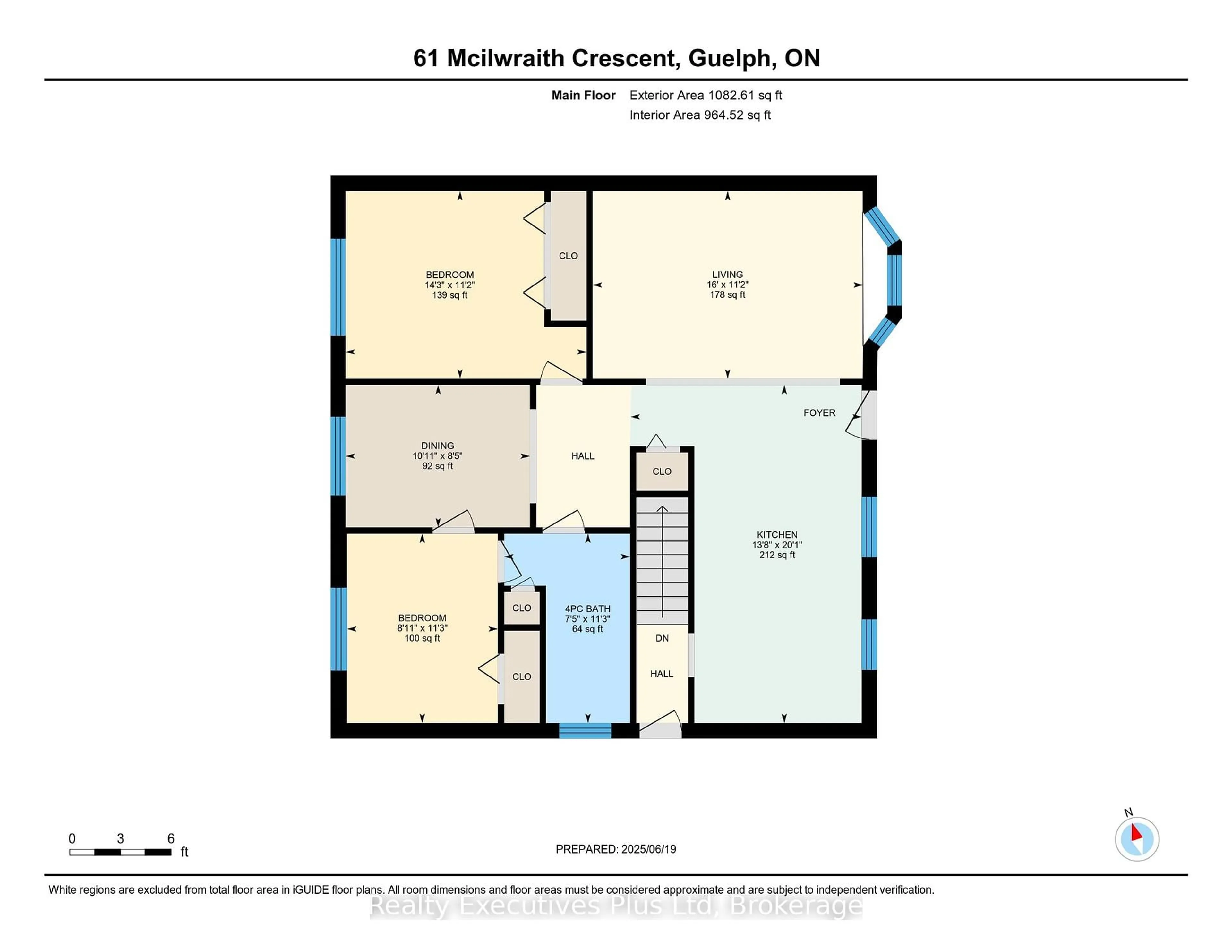 Floor plan for 61 Mcilwraith Cres, Guelph Ontario N1E 6J4