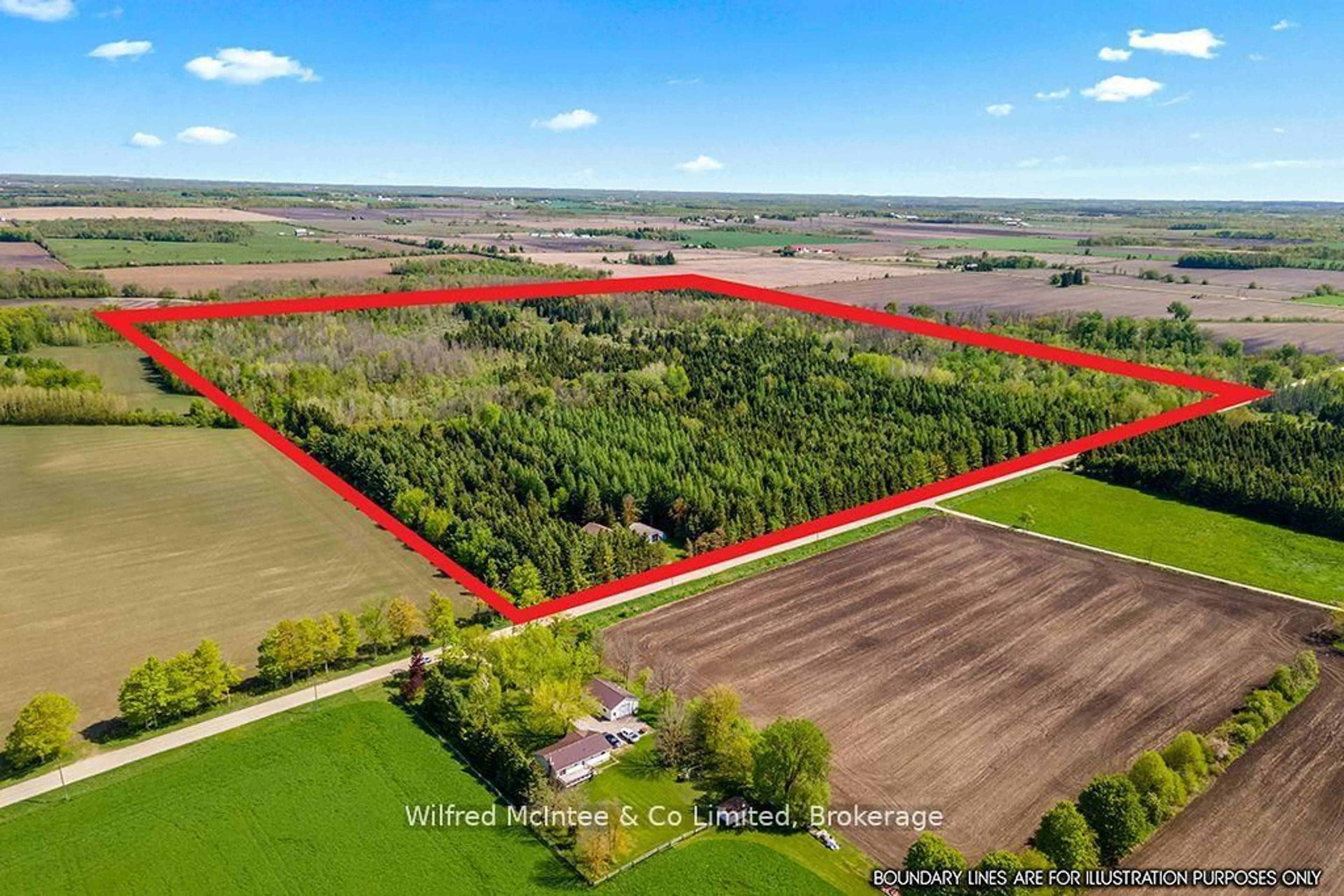 A pic from outside/outdoor area/front of a property/back of a property/a pic from drone, water/lake/river/ocean view for 8446 Line 12, Wellington North Ontario N0G 1N0