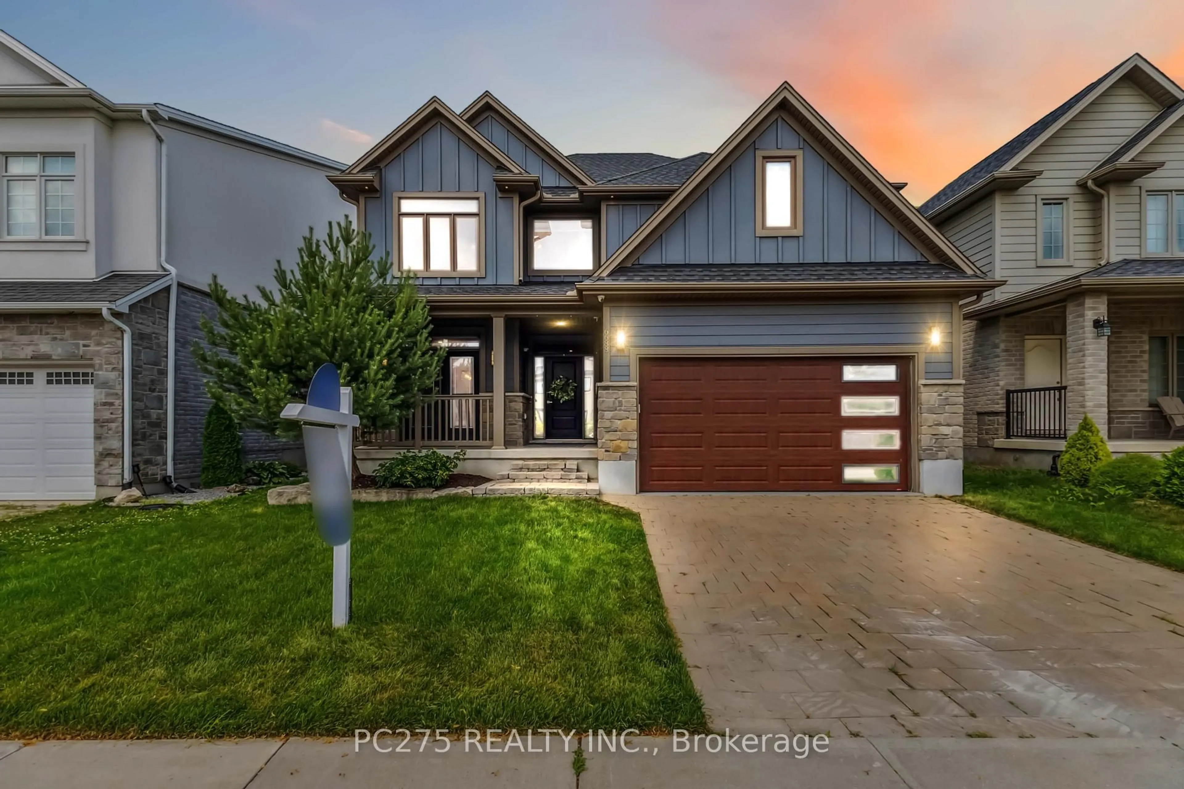 Home with brick exterior material, street for 6688 Raleigh Blvd, London South Ontario N6P 0C1