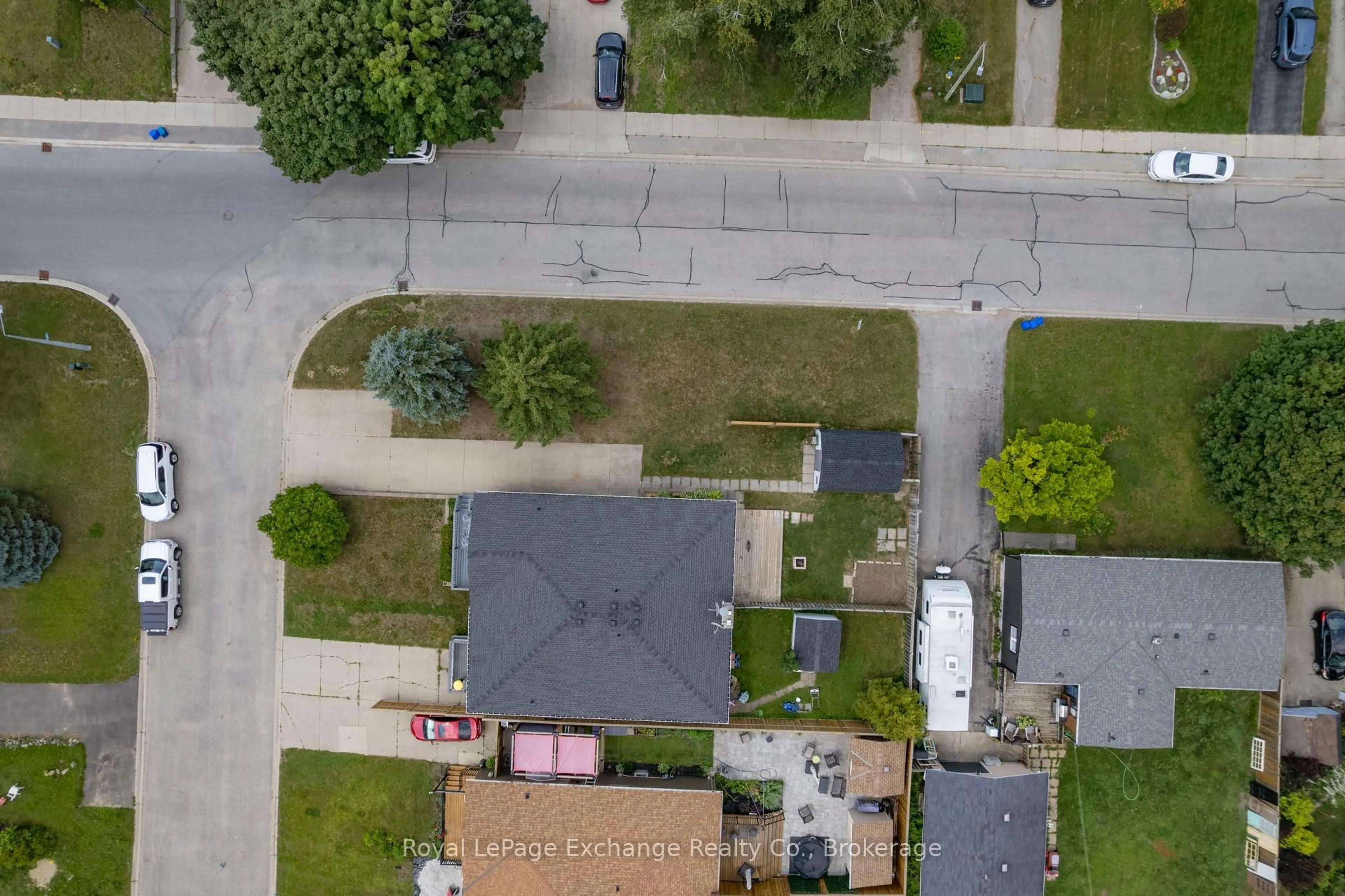 A pic from outside/outdoor area/front of a property/back of a property/a pic from drone, street for 649 Lloyd St, Saugeen Shores Ontario N0H 2C1