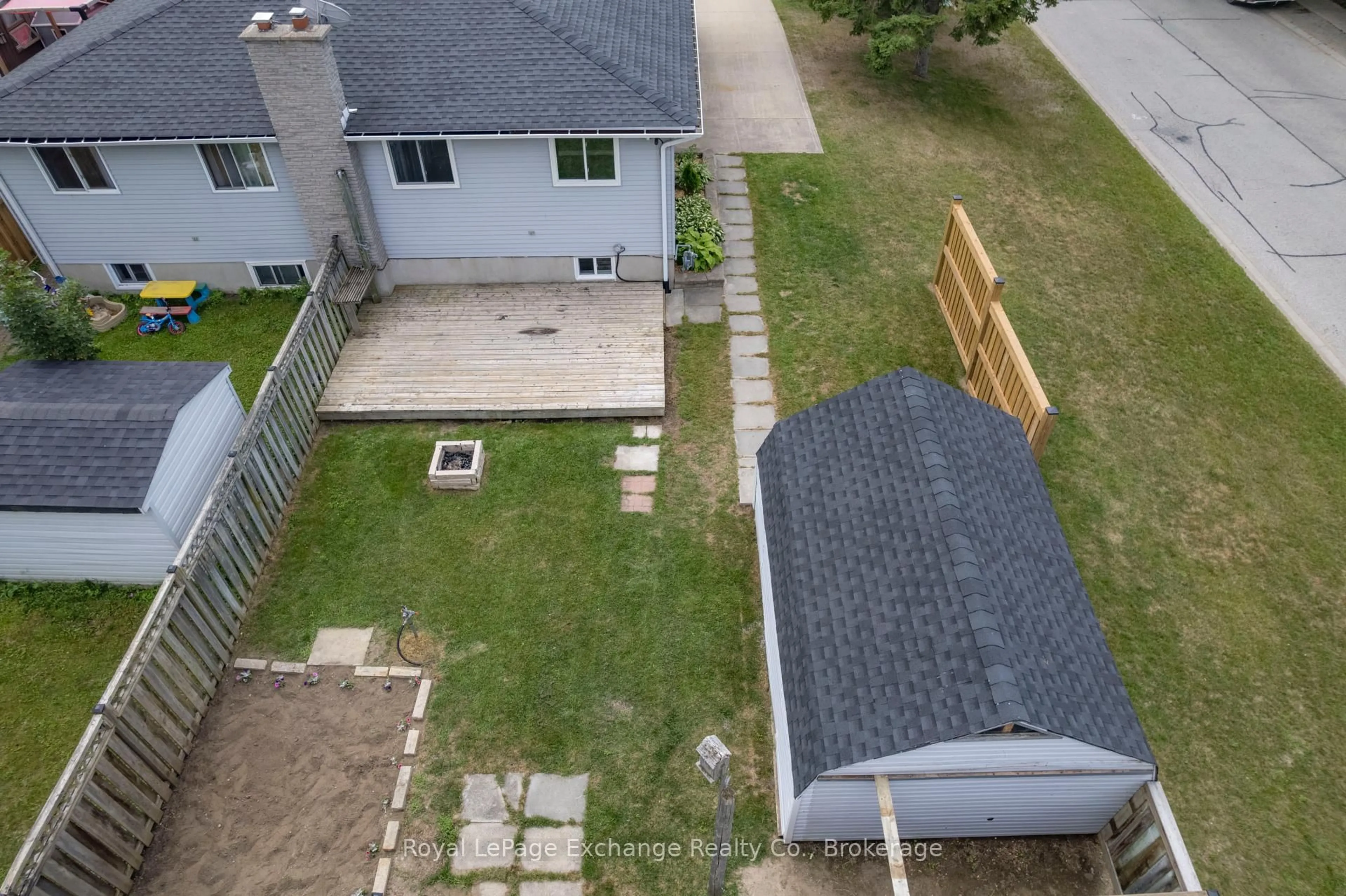 A pic from outside/outdoor area/front of a property/back of a property/a pic from drone, street for 649 Lloyd St, Saugeen Shores Ontario N0H 2C1