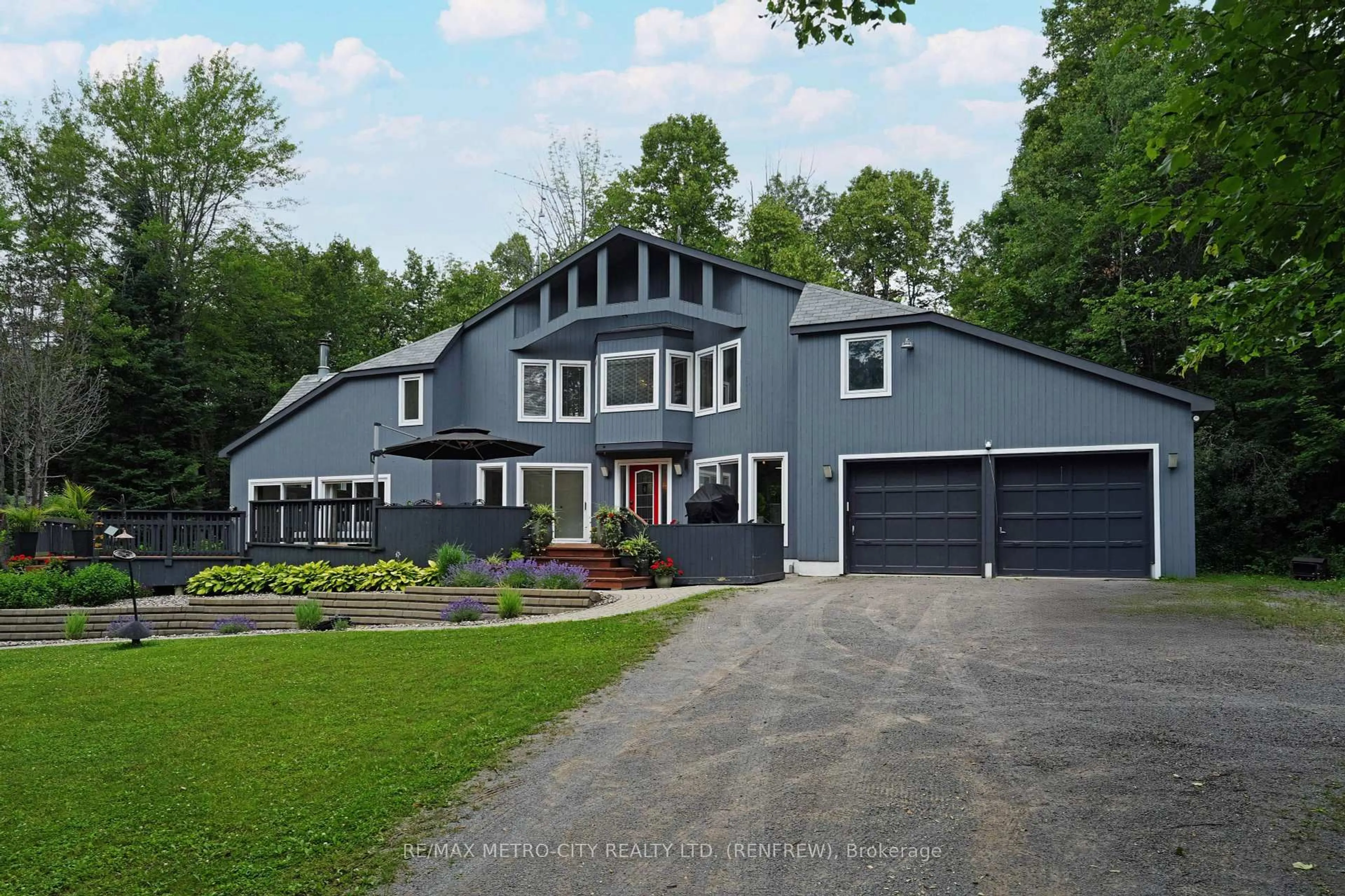 Home with vinyl exterior material, street for 528 Opeongo Rd, Renfrew Ontario K7V 2T5
