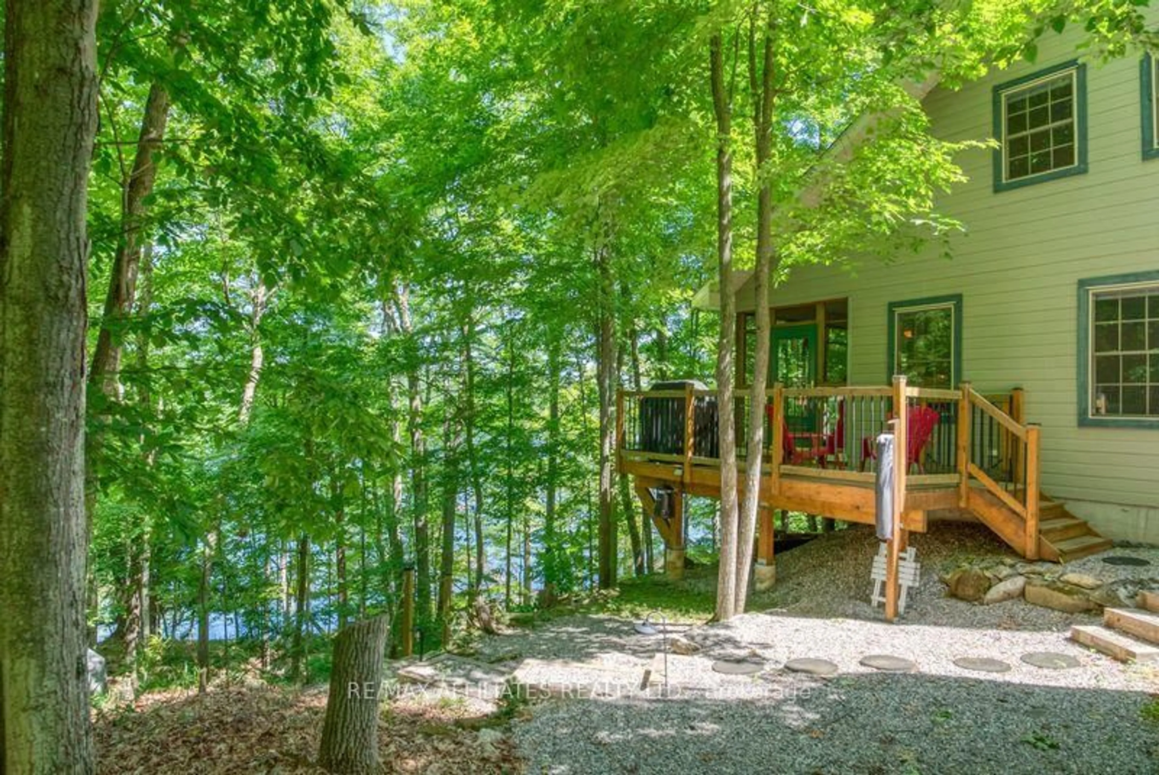 Patio, forest/trees view for 200 Walnut Point Rd, Rideau Lakes Ontario K0G 1E0