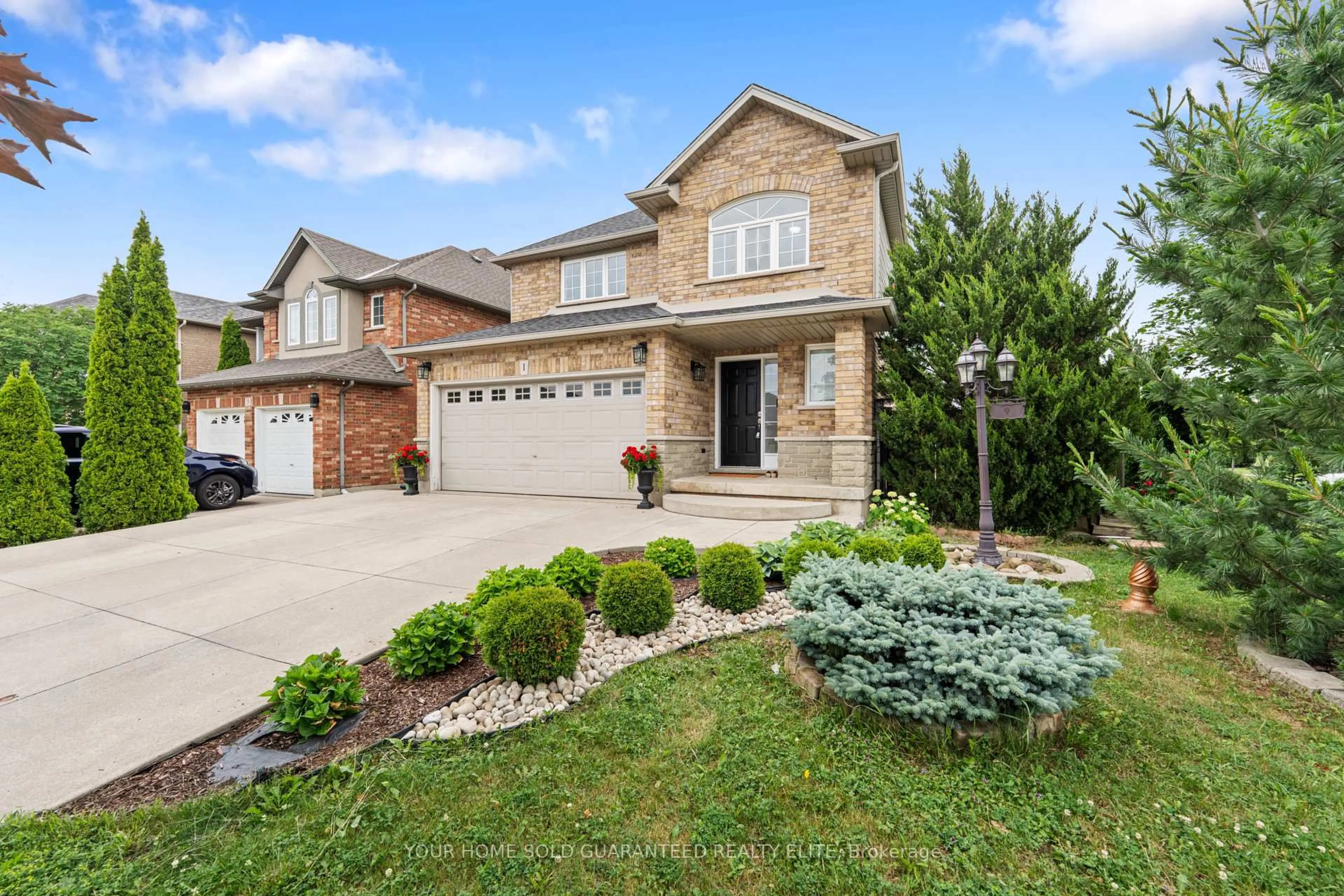 Home with brick exterior material, street for 1 Hillcroft Dr, Hamilton Ontario L8J 3W6