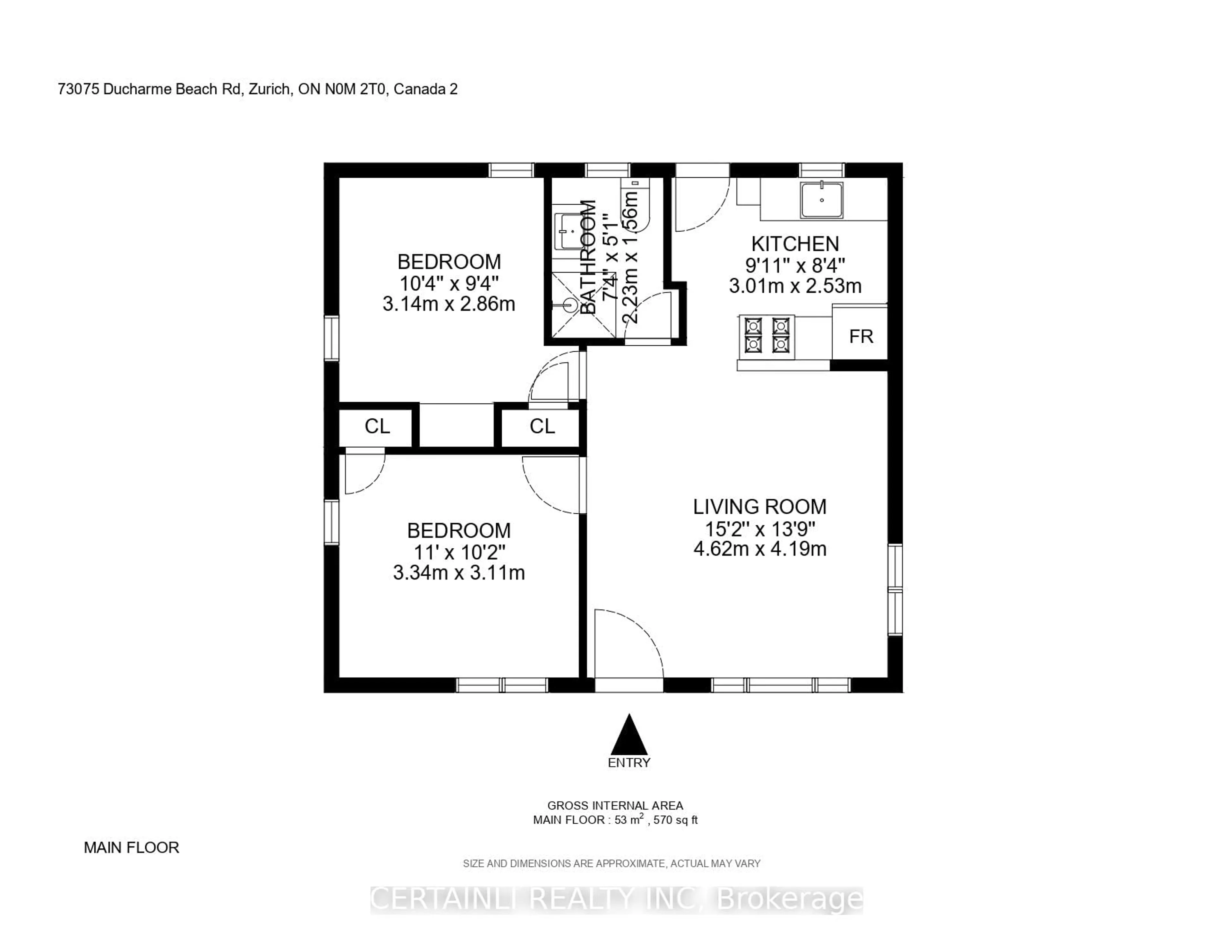 Floor plan for 73075 Ducharme Beach Rd, Bluewater Ontario N0M 2T0
