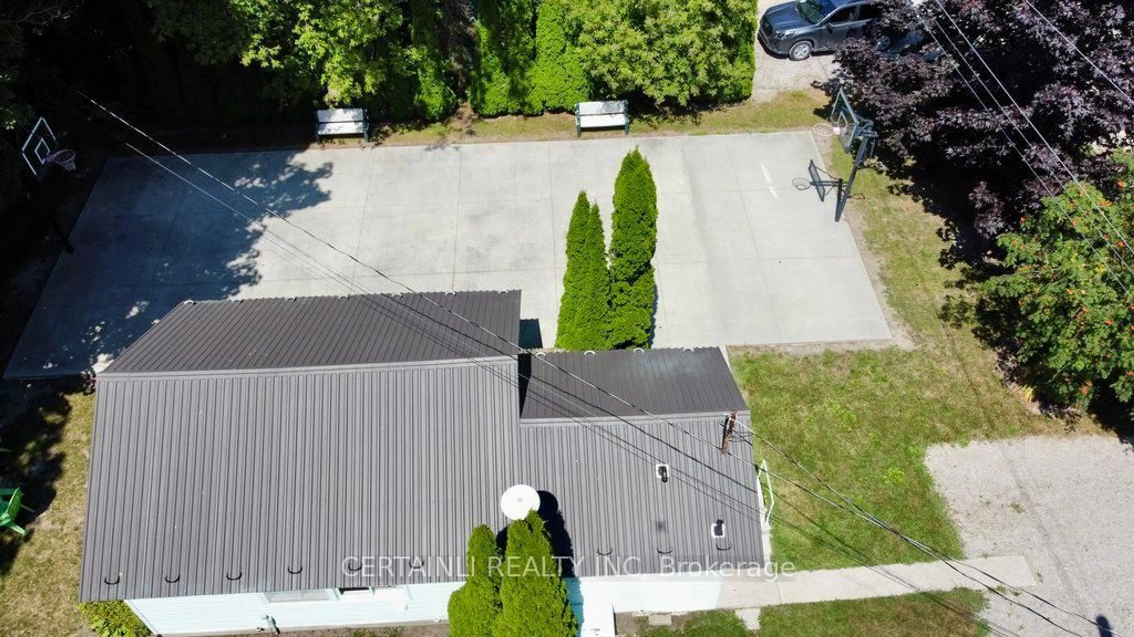 A pic from outside/outdoor area/front of a property/back of a property/a pic from drone, street for 73075 Ducharme Beach Rd, Bluewater Ontario N0M 2T0