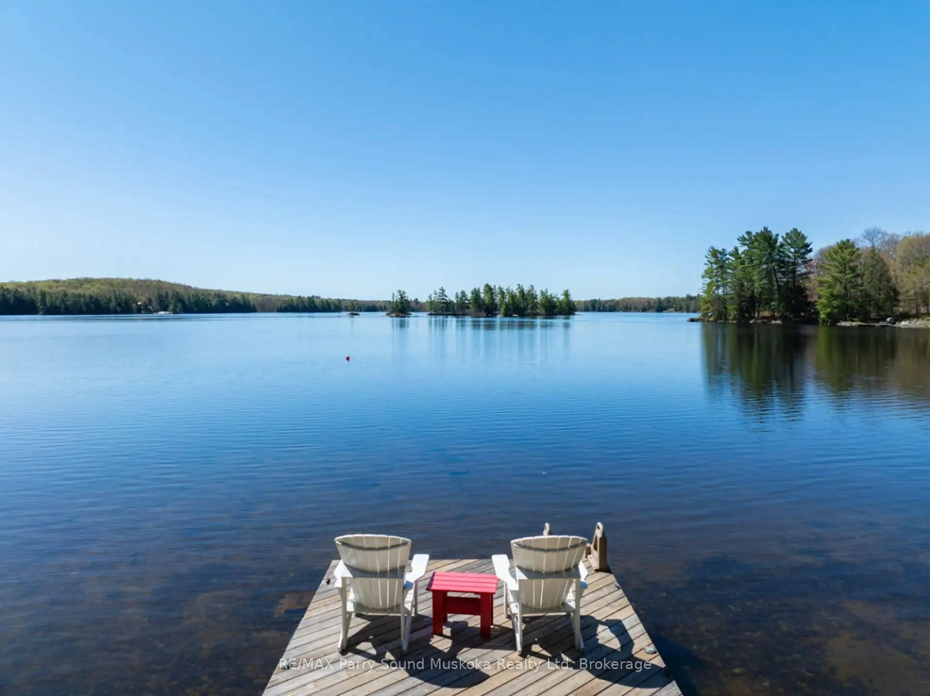 Patio, water/lake/river/ocean view for 99 Sugar Lake Rd, Seguin Ontario P2A 0B6