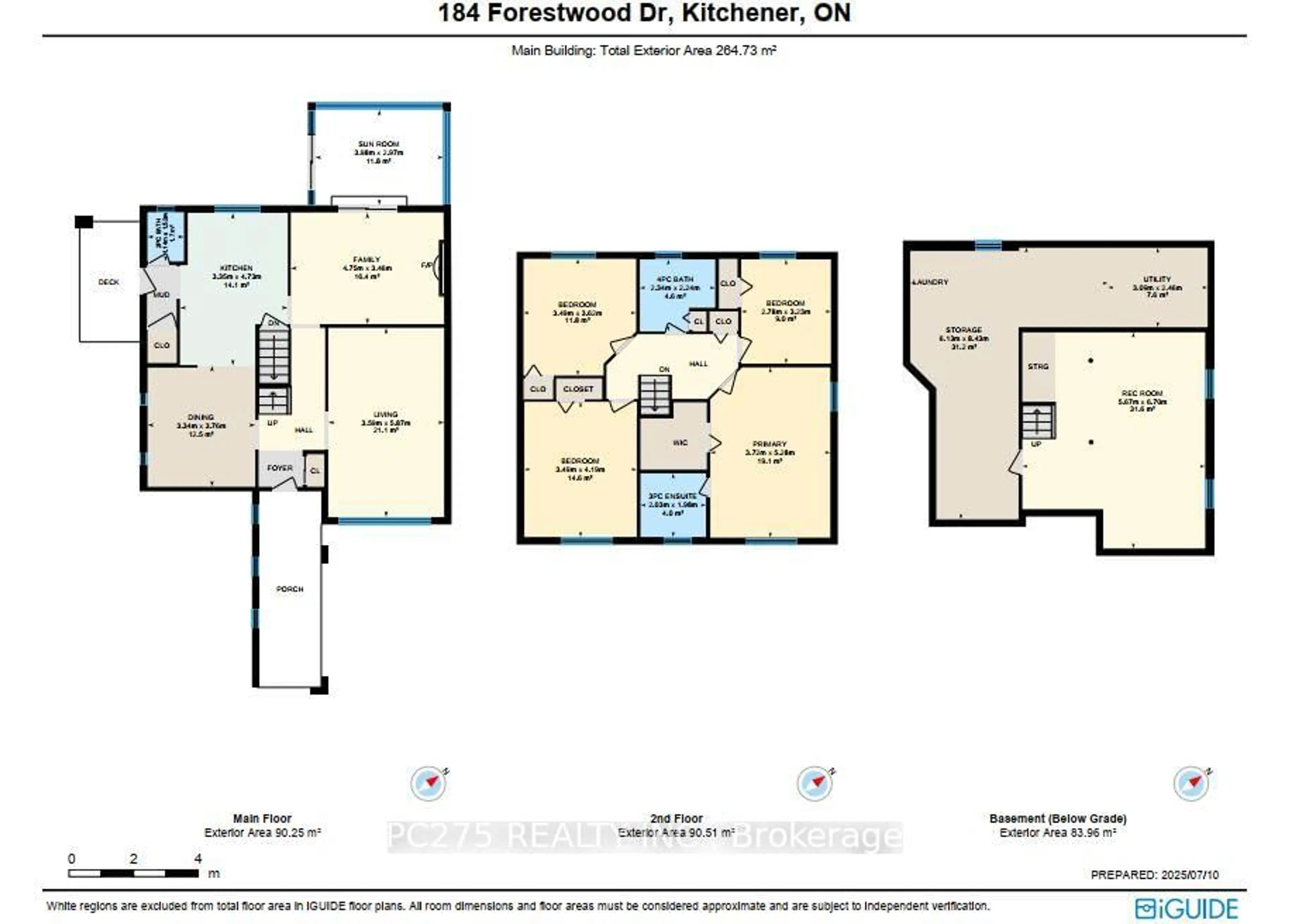 Floor plan for 184 Forestwood Dr, Kitchener Ontario N2N 1B8