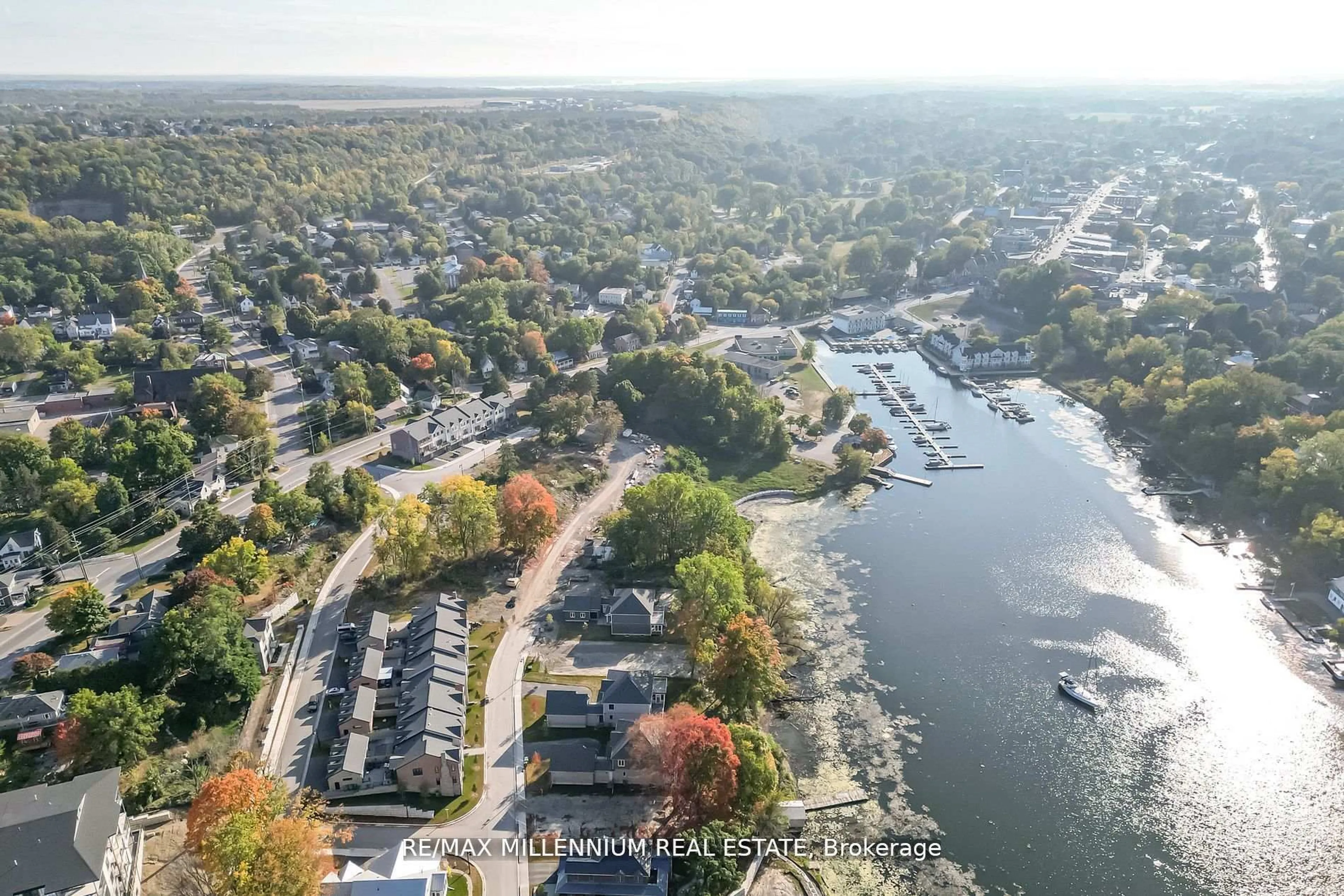 A pic from outside/outdoor area/front of a property/back of a property/a pic from drone, water/lake/river/ocean view for 115 Villeneuve Dr, Prince Edward County Ontario K0K 2T0