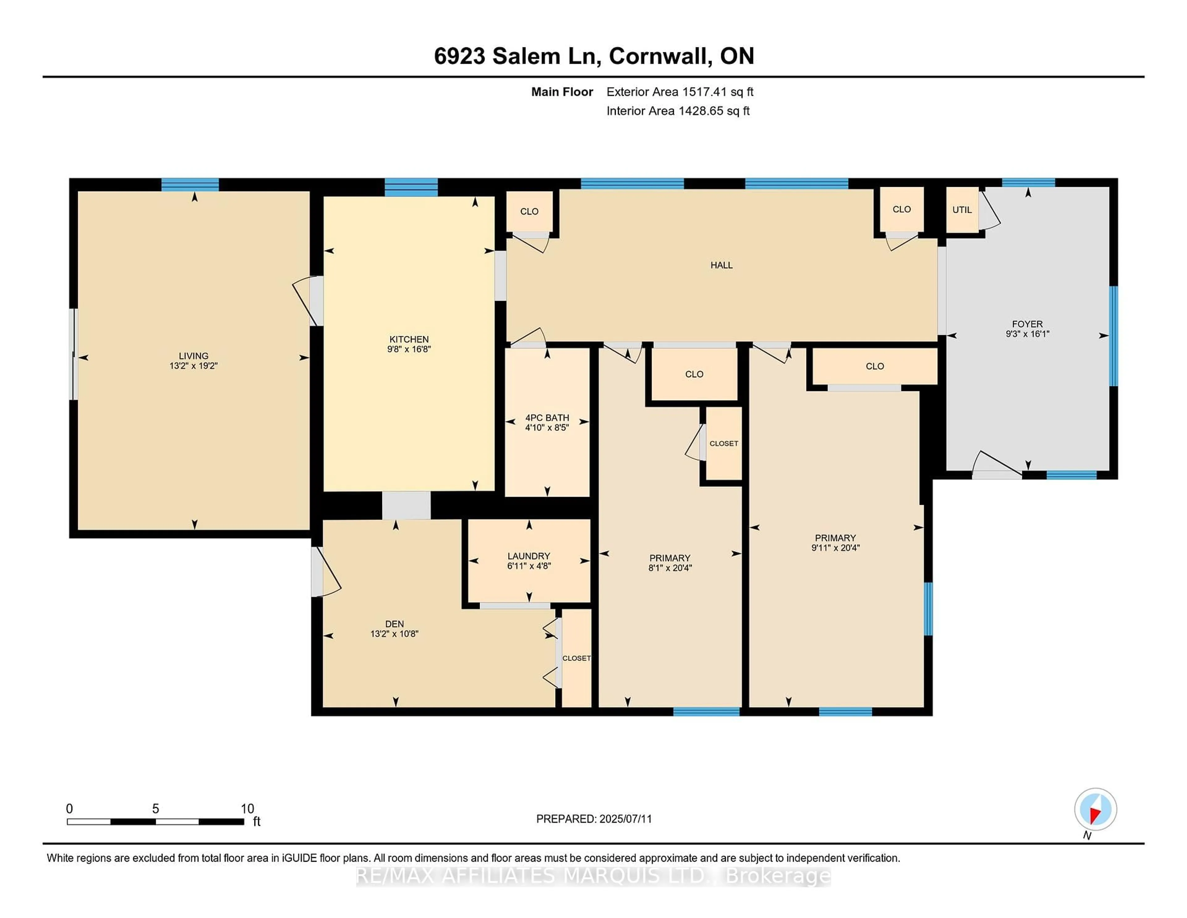 Floor plan for 6923 Salem Lane, South Glengarry Ontario K6H 5R5