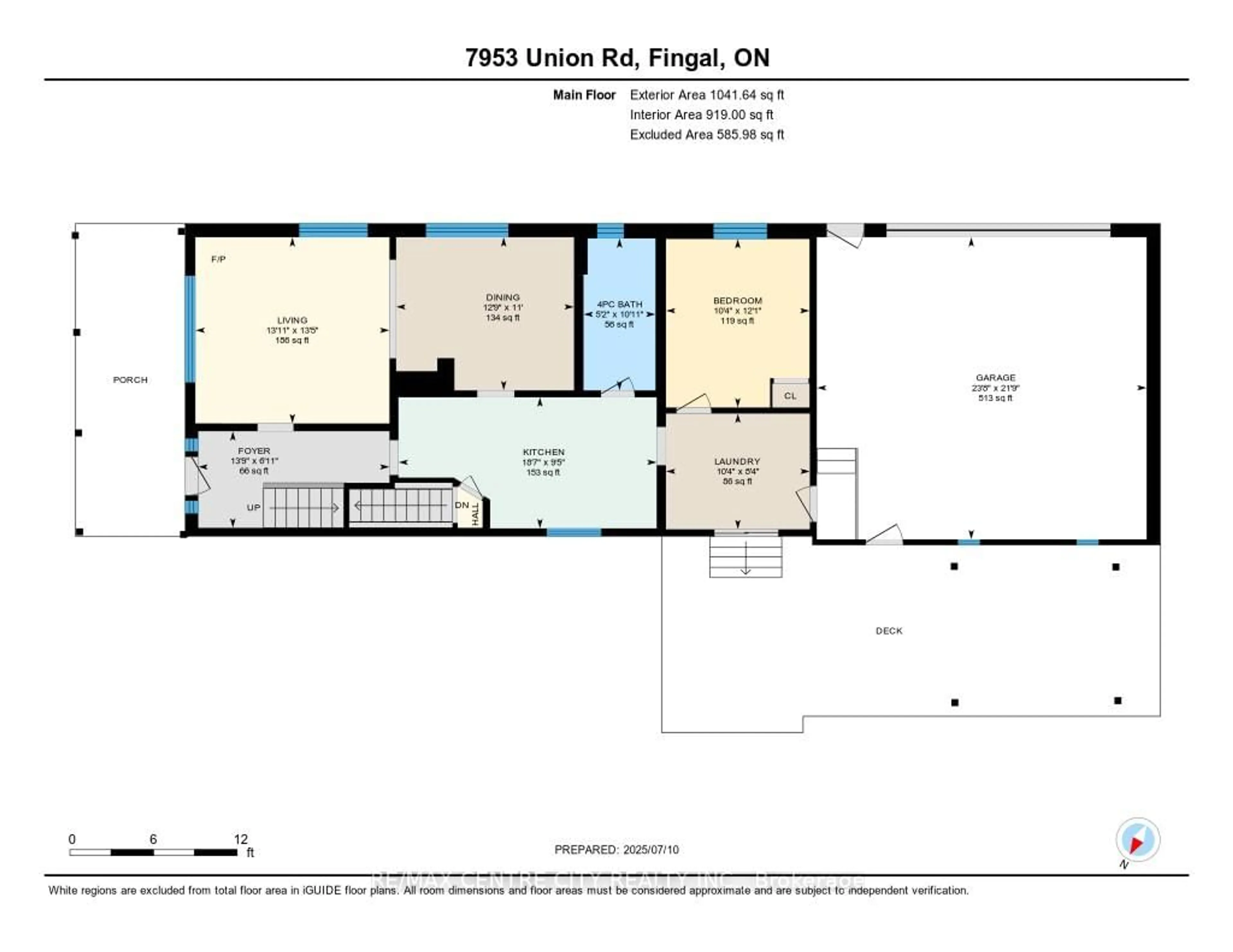 Floor plan for 7953 Union Rd, Southwold Ontario N0L 1K0