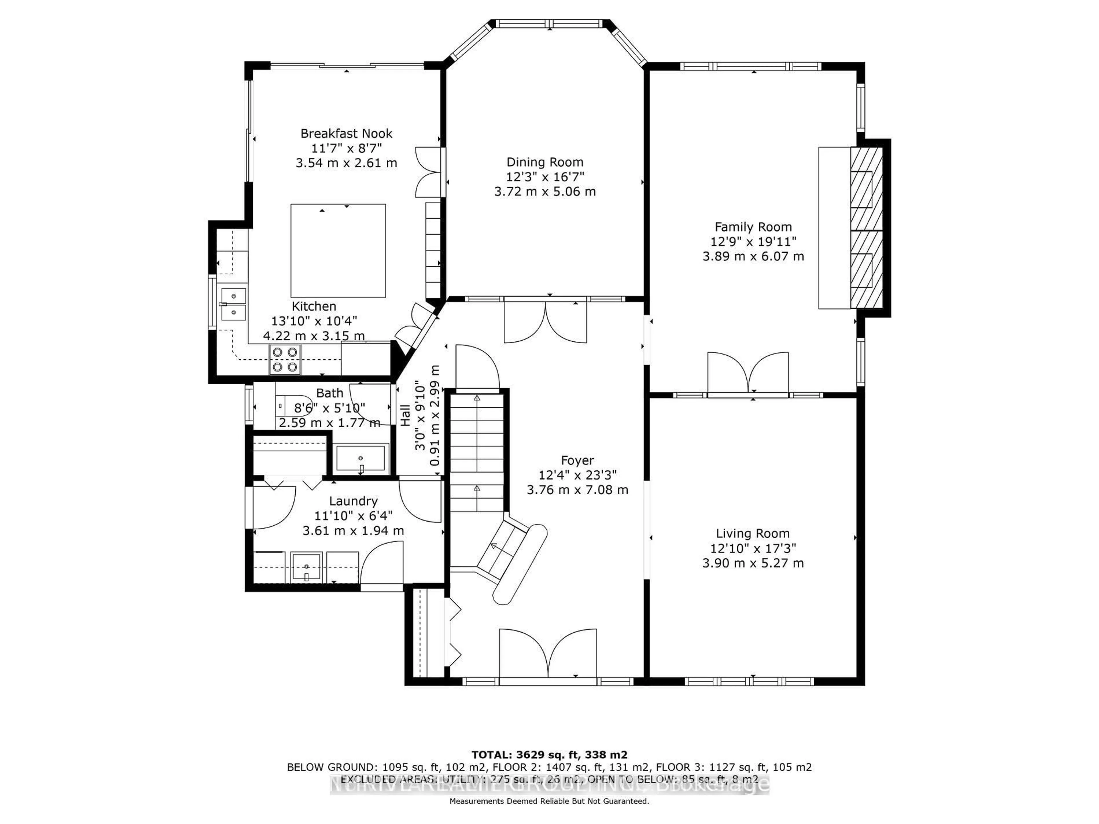 Floor plan for 499 Rosecliffe Terr, London South Ontario N6K 4H5