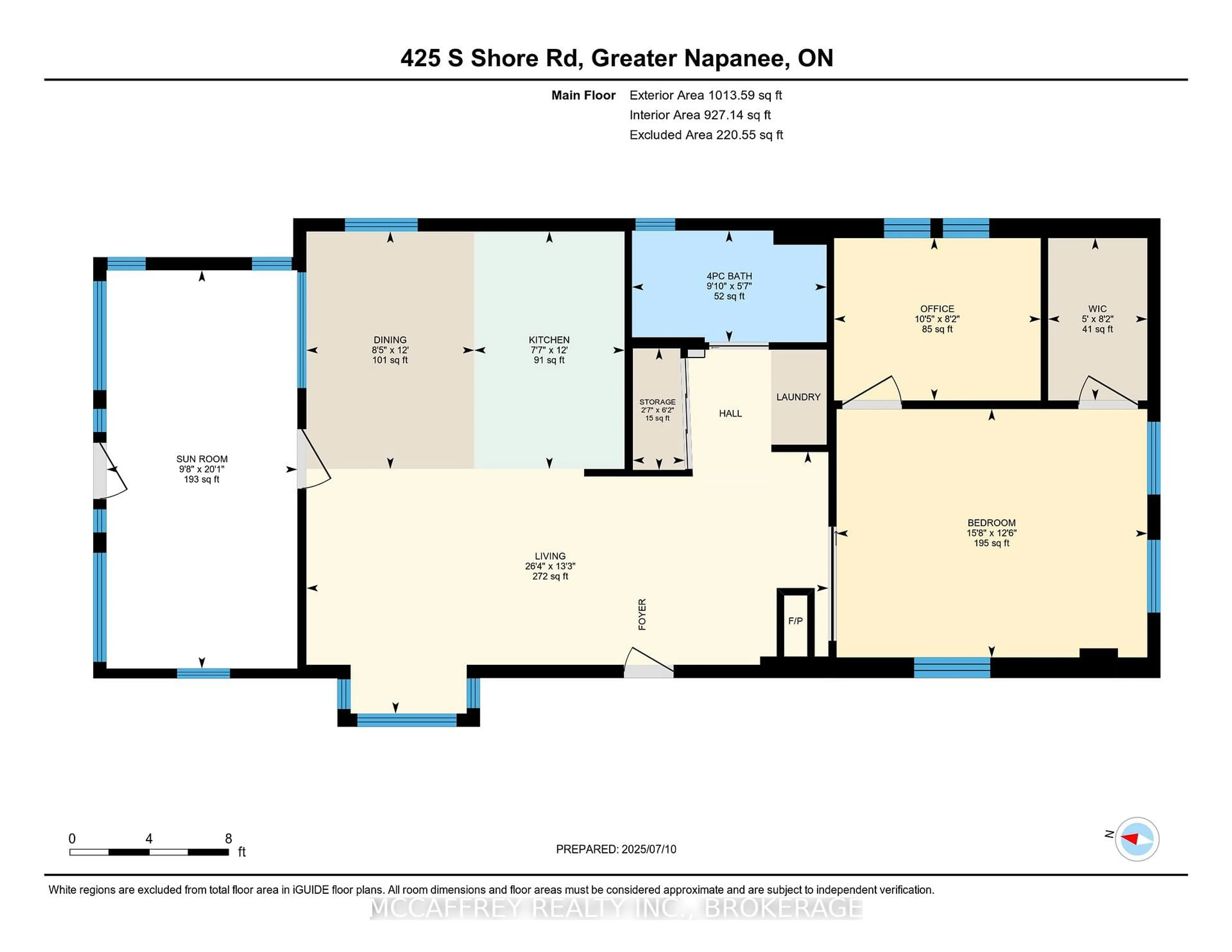 Floor plan for 425 South Shore Rd, Napanee Ontario K7R 3K7