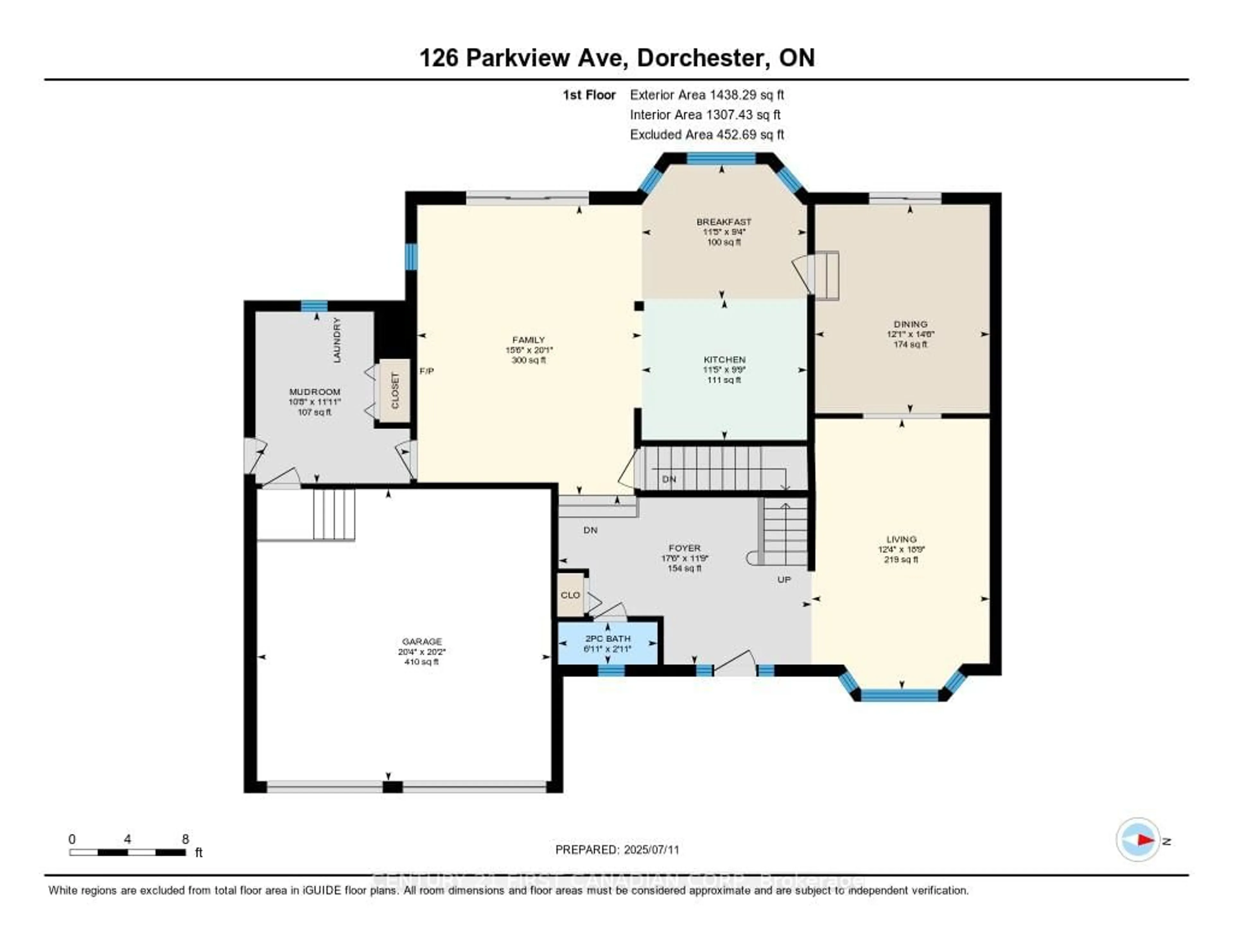 Floor plan for 126 Parkview Dr, Thames Centre Ontario N0L 1G2