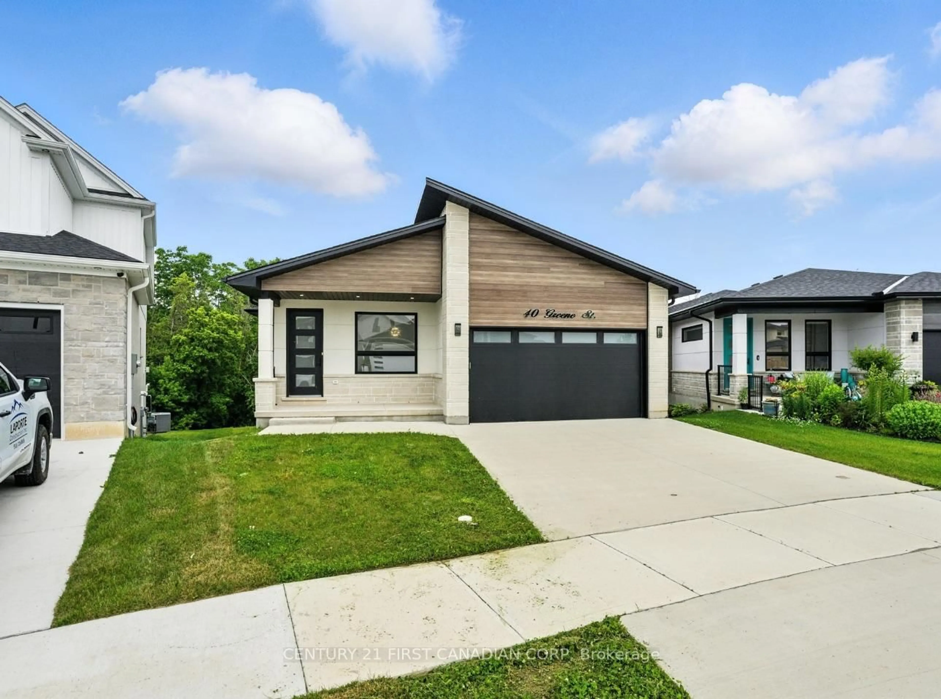 Home with brick exterior material, street for 40 Greene St, South Huron Ontario N0M 1S2