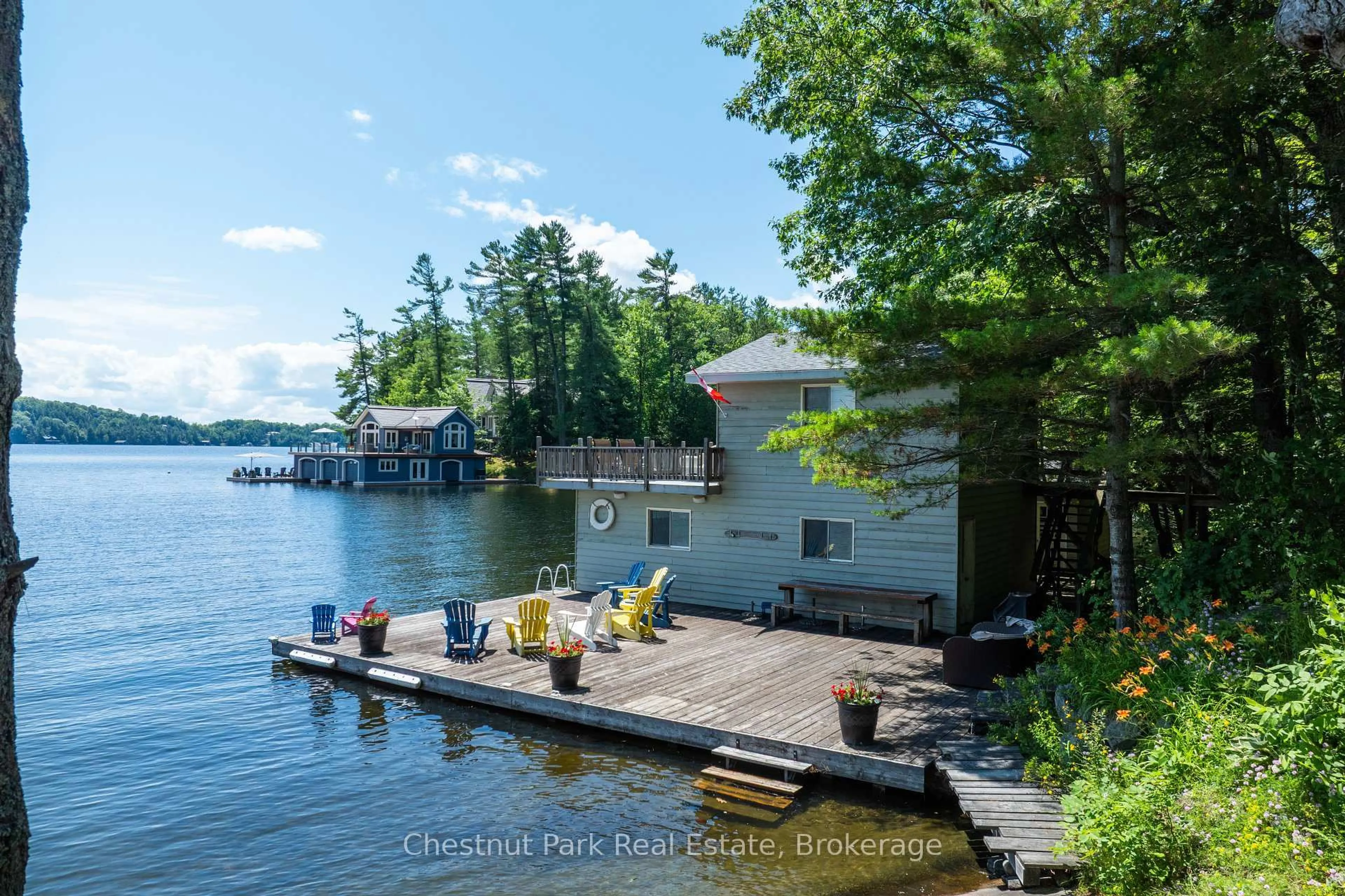 Patio, water/lake/river/ocean view for 1156 Dawson Rd, Muskoka Lakes Ontario P0B 1J0