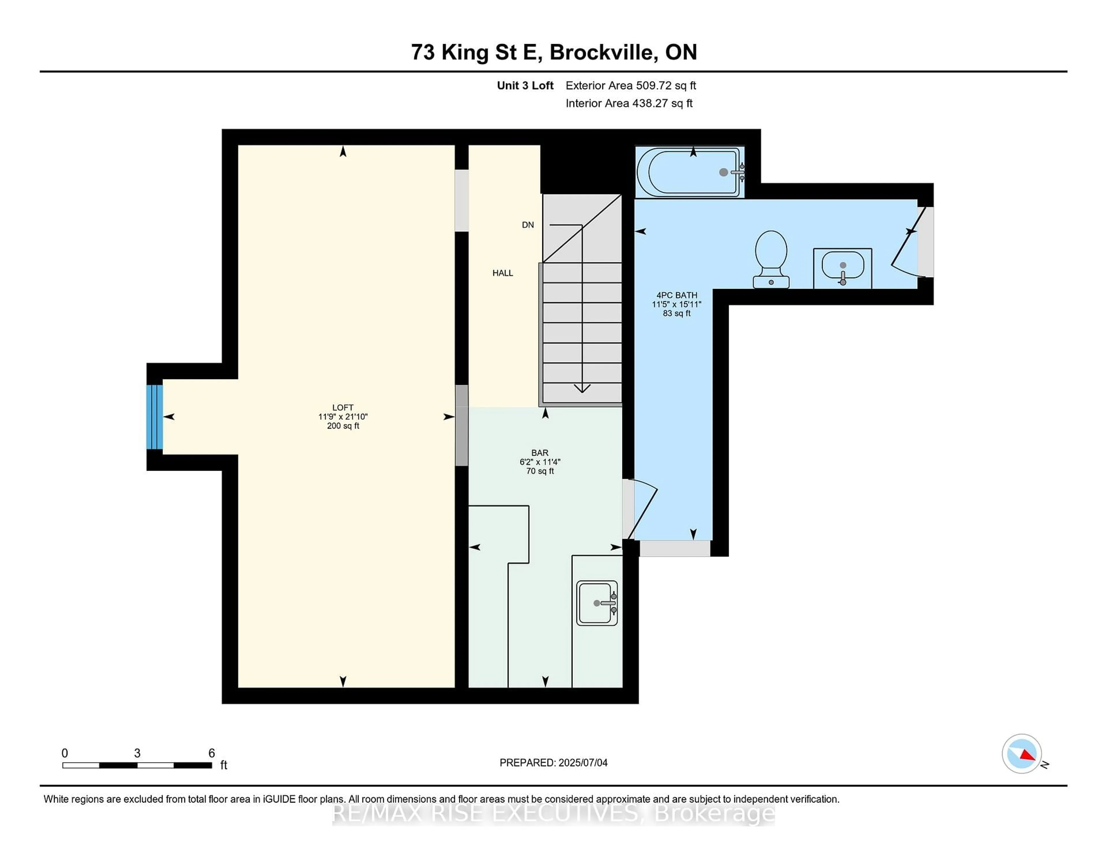 Floor plan for 73 King St, Brockville Ontario K6V 1B2
