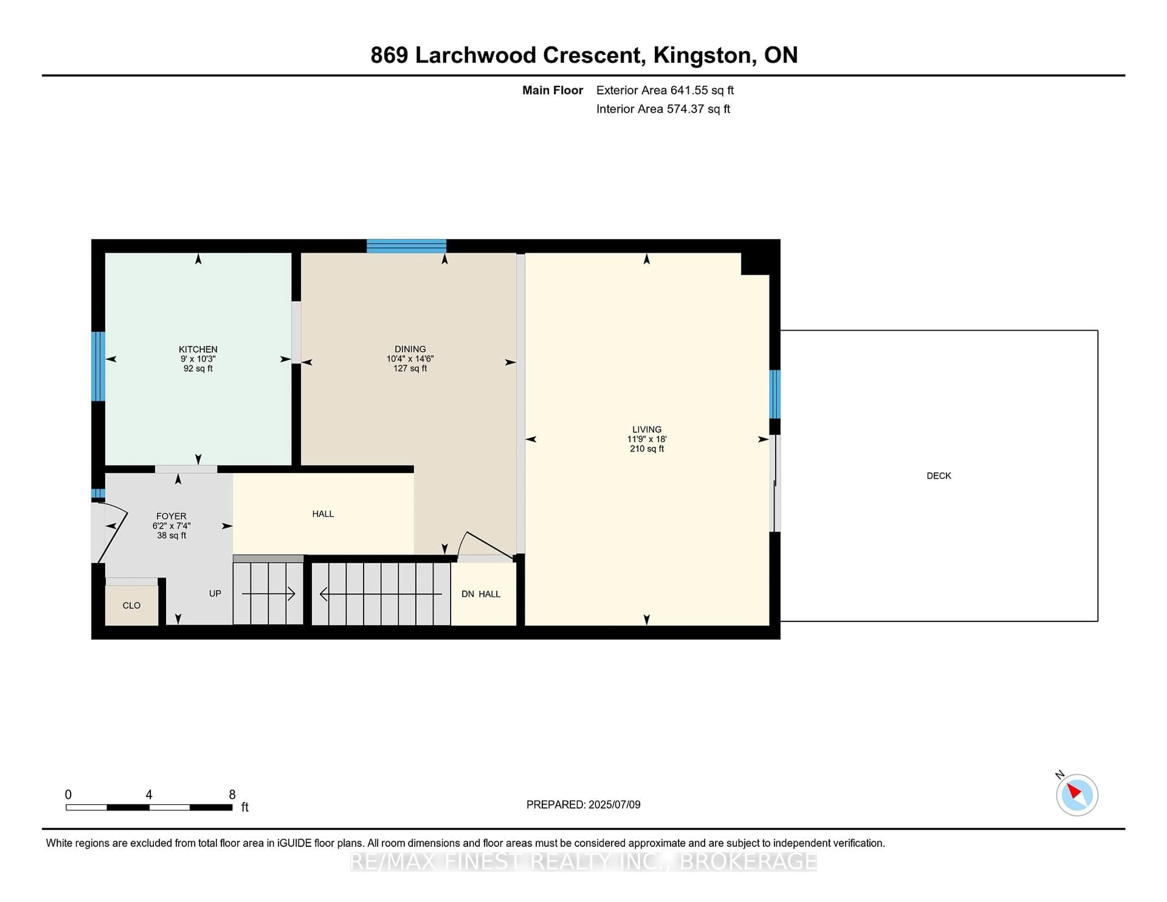 Floor plan for 869 Larchwood Cres, Kingston Ontario K7P 2P8