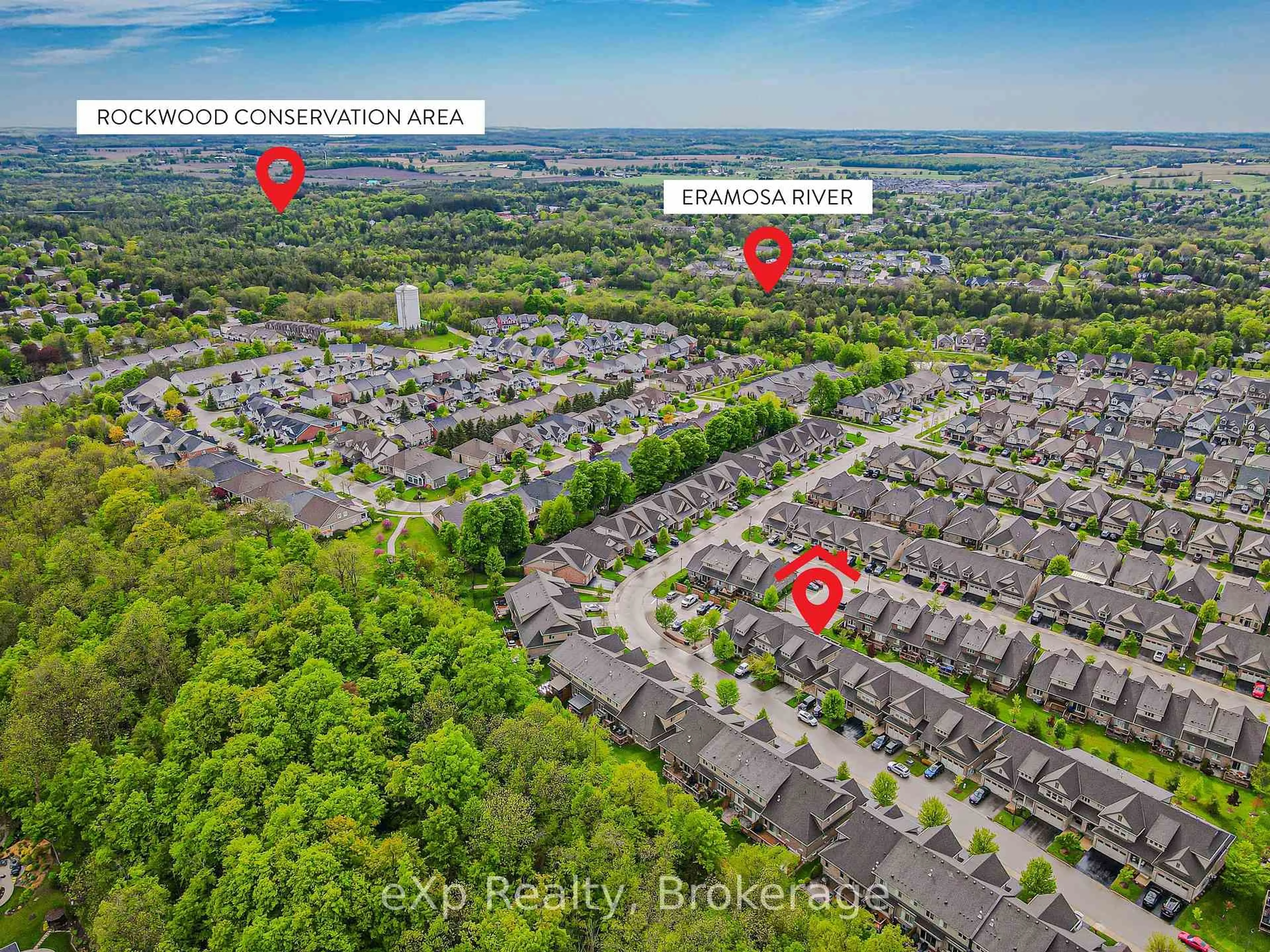 A pic from outside/outdoor area/front of a property/back of a property/a pic from drone, unknown for 50 Hickory Dr, Guelph/Eramosa Ontario N0B 2K0