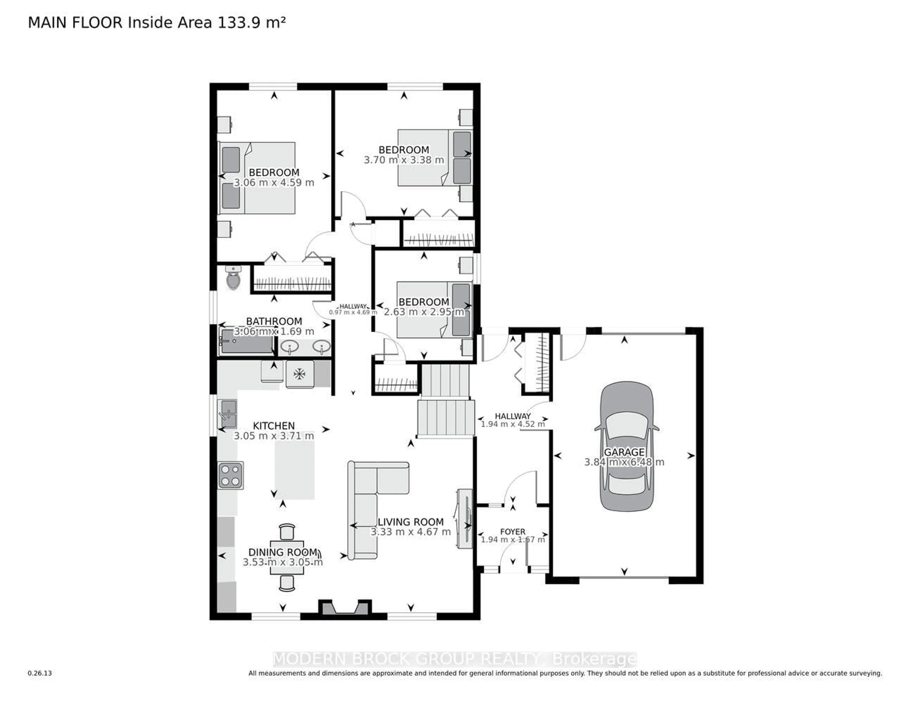 Floor plan for 162 Dana St, Brockville Ontario K6V 6W9