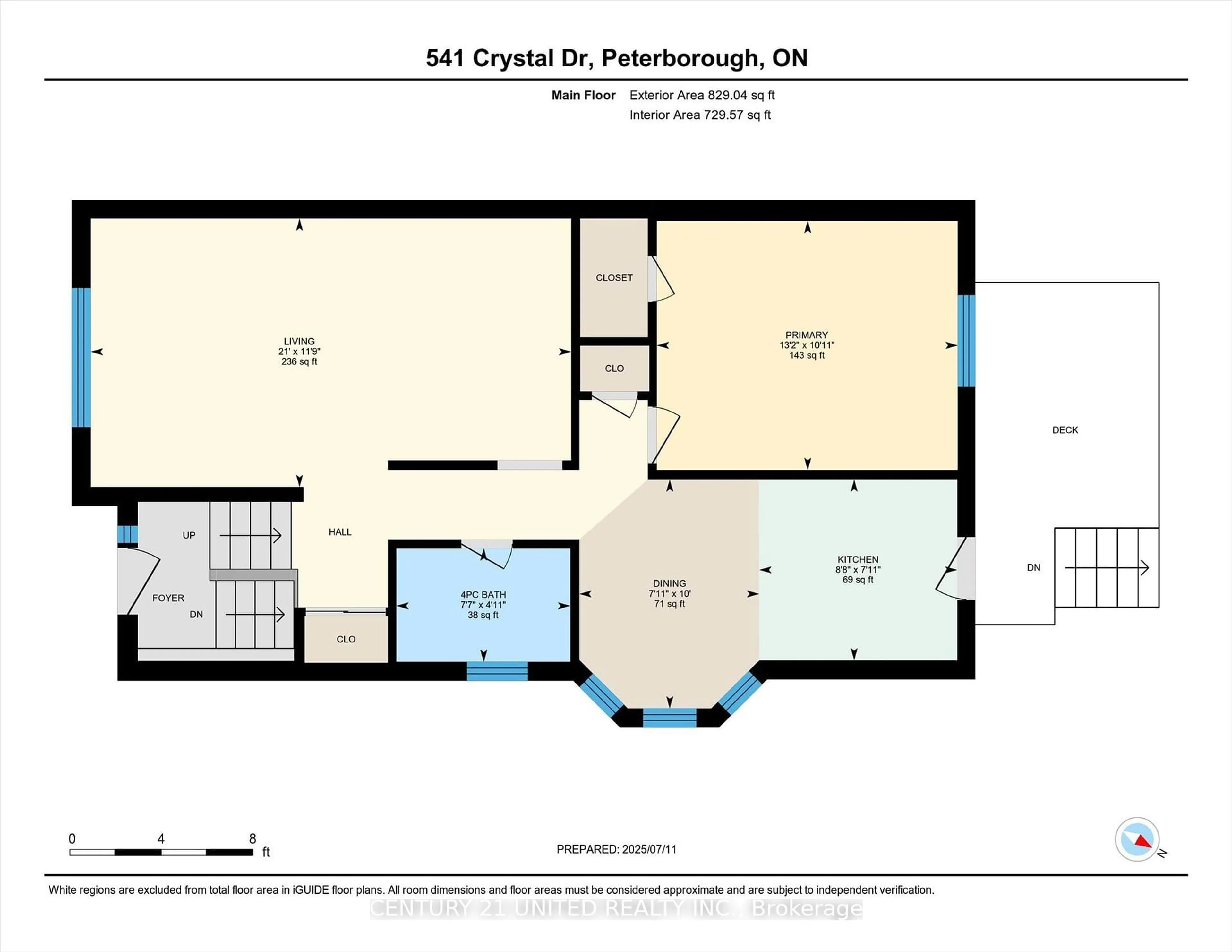 Floor plan for 541 Crystal Dr, Peterborough South Ontario K9J 8H7
