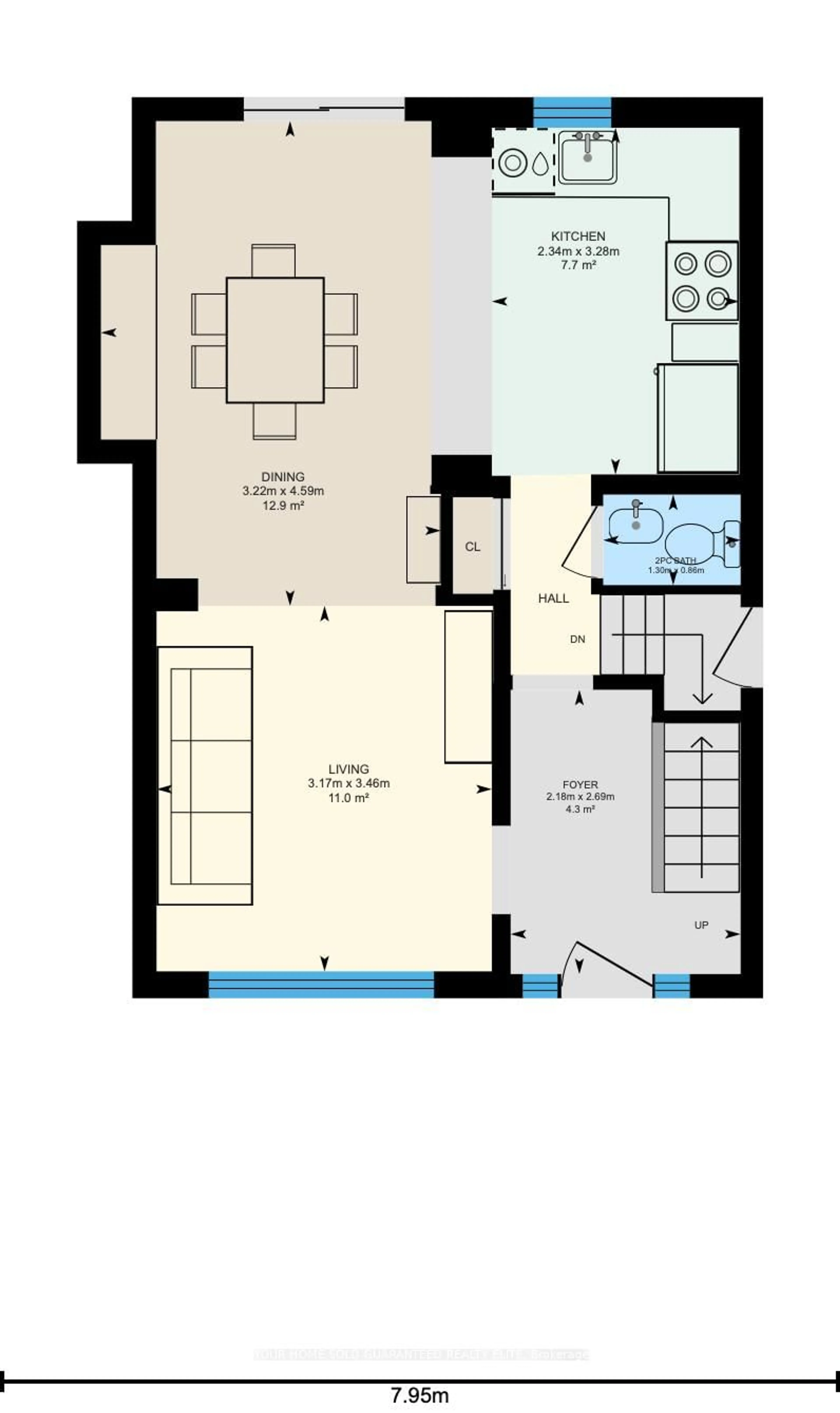 Floor plan for 209 Rothsay Ave, Hamilton Ontario L8M 3G6