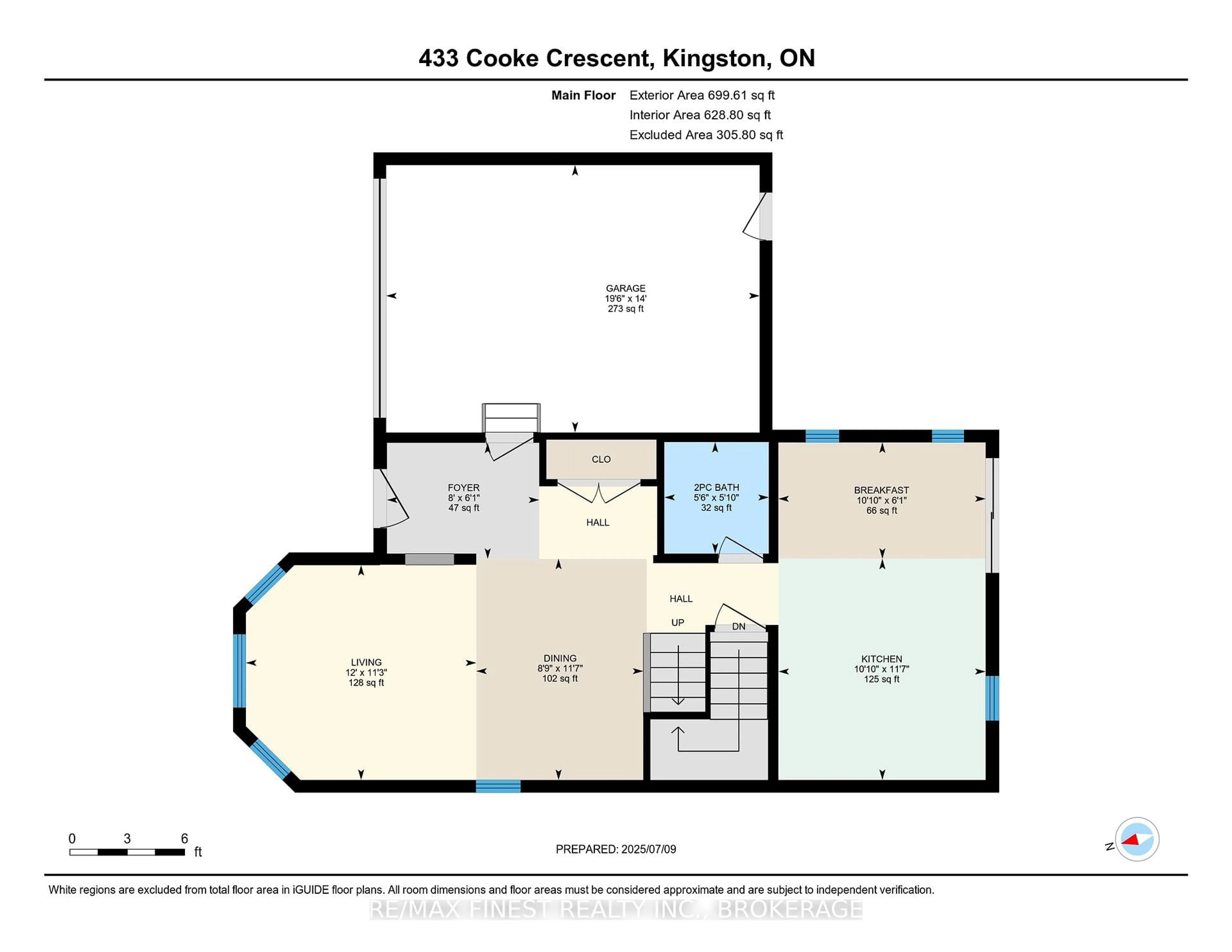 Floor plan for 433 Cooke Cres, Kingston Ontario K7P 3J5