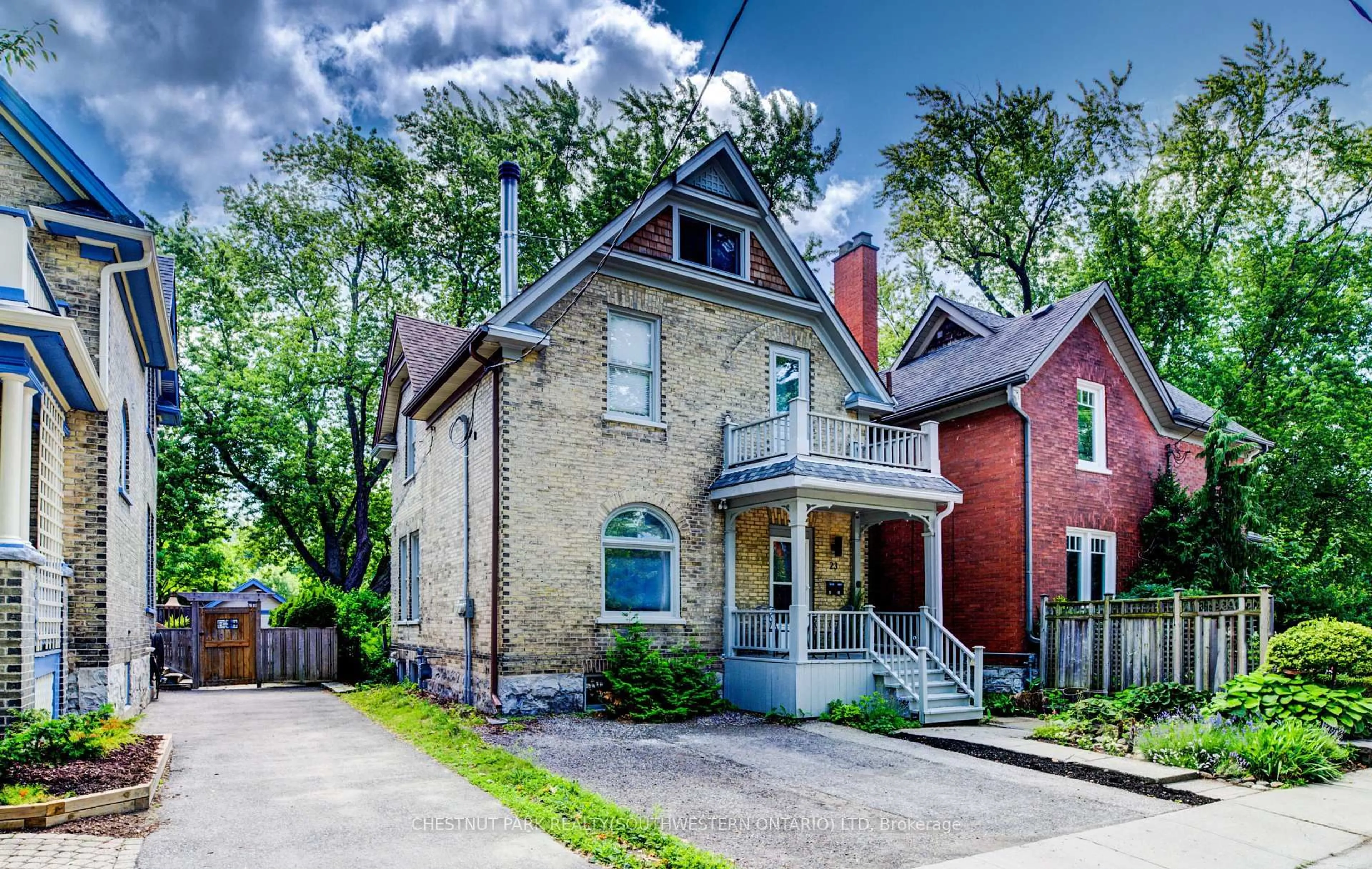 Home with brick exterior material, street for 23 Richmond Ave, Kitchener Ontario N2G 1Z1