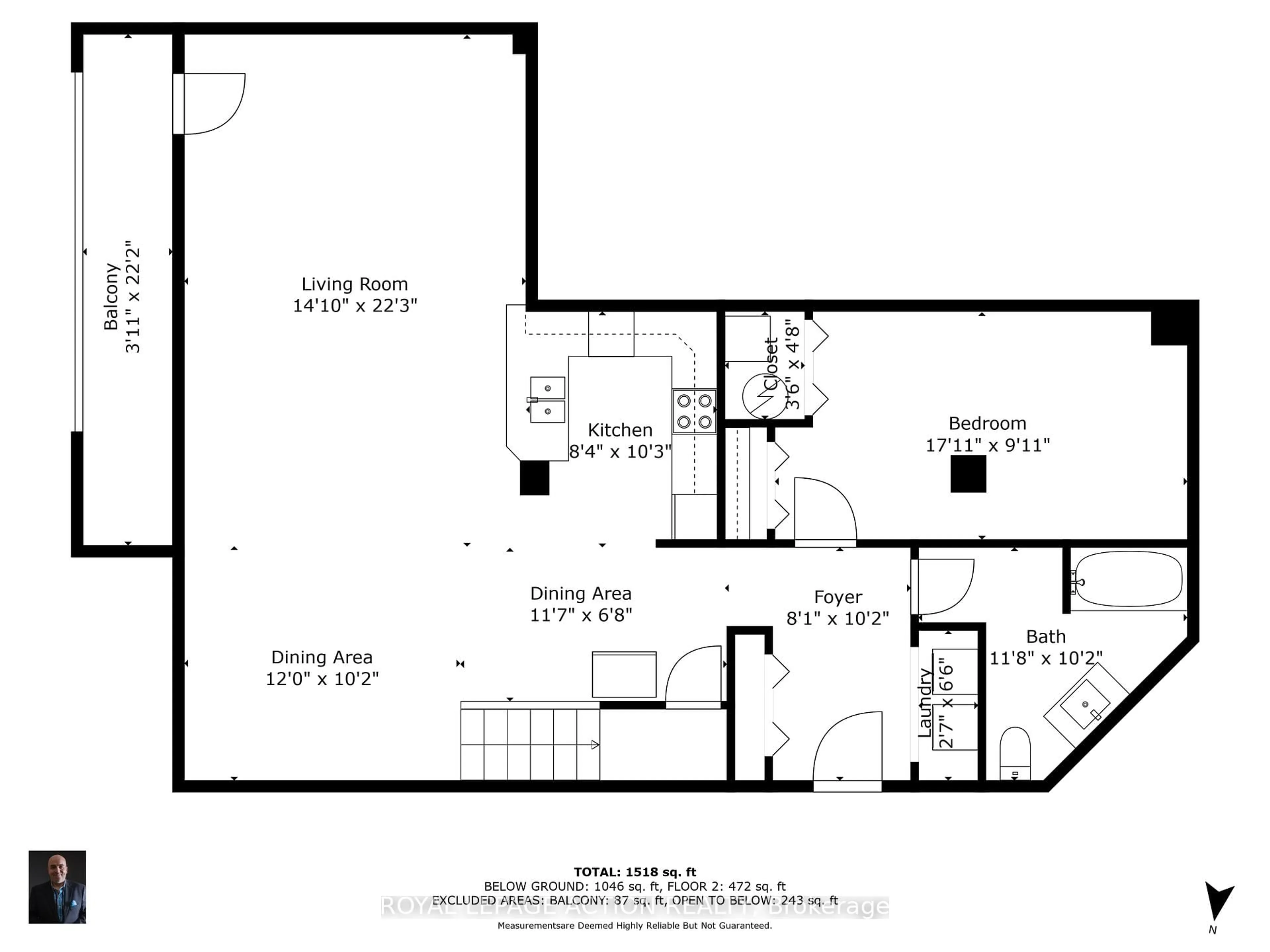 Floor plan for 111 Grey St #212, Brantford Ontario N3S 4V8