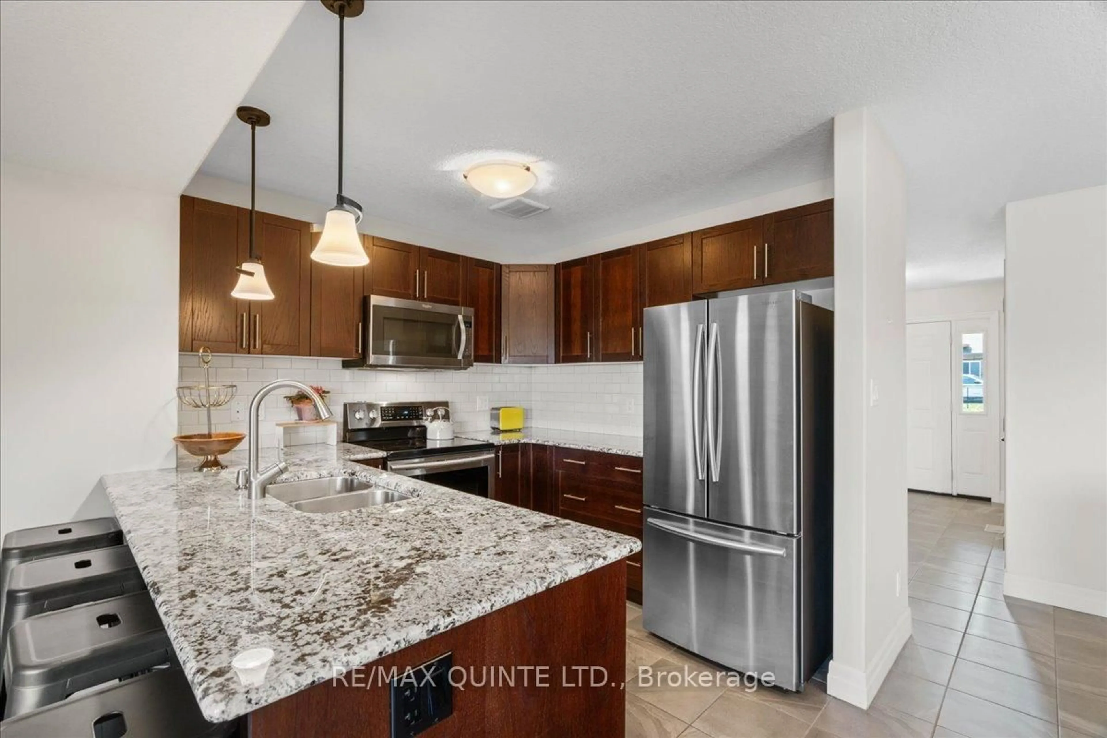Open concept kitchen, ceramic/tile floor for 56 Cortland Cres, Quinte West Ontario K8V 0E9